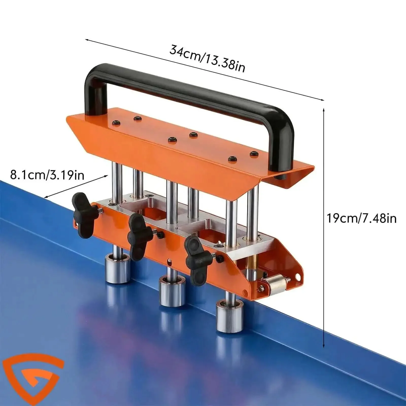 3-Station Sheet Metal Roller Bender for 0-90 Degree Bends, Large Radius Roller, Aluminum Standing Seam Roof Bending Tool for Smooth, Even Bends Across Long Panels and Pro-Grade Fabrication - Image 5