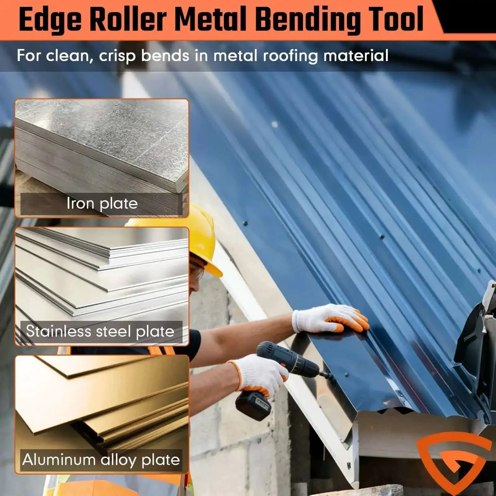 3-Station Sheet Metal Roller Bender for 0-90 Degree Bends, Large Radius Roller, Aluminum Standing Seam Roof Bending Tool for Smooth, Even Bends Across Long Panels and Pro-Grade Fabrication - Image 9