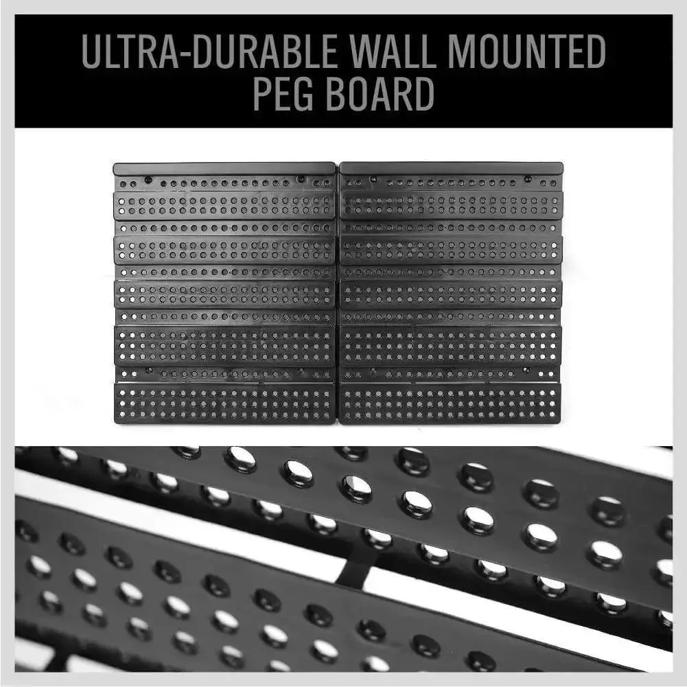 30 Bin Wall Mounted Storage Rack System For Heavy Duty Garage Organization With Pegboard Panels For Holding Screws Nuts Bolts Beads And Small Hardware DIY Friendly Easy Install And Fully Customizable Mounting Setup - Image 5
