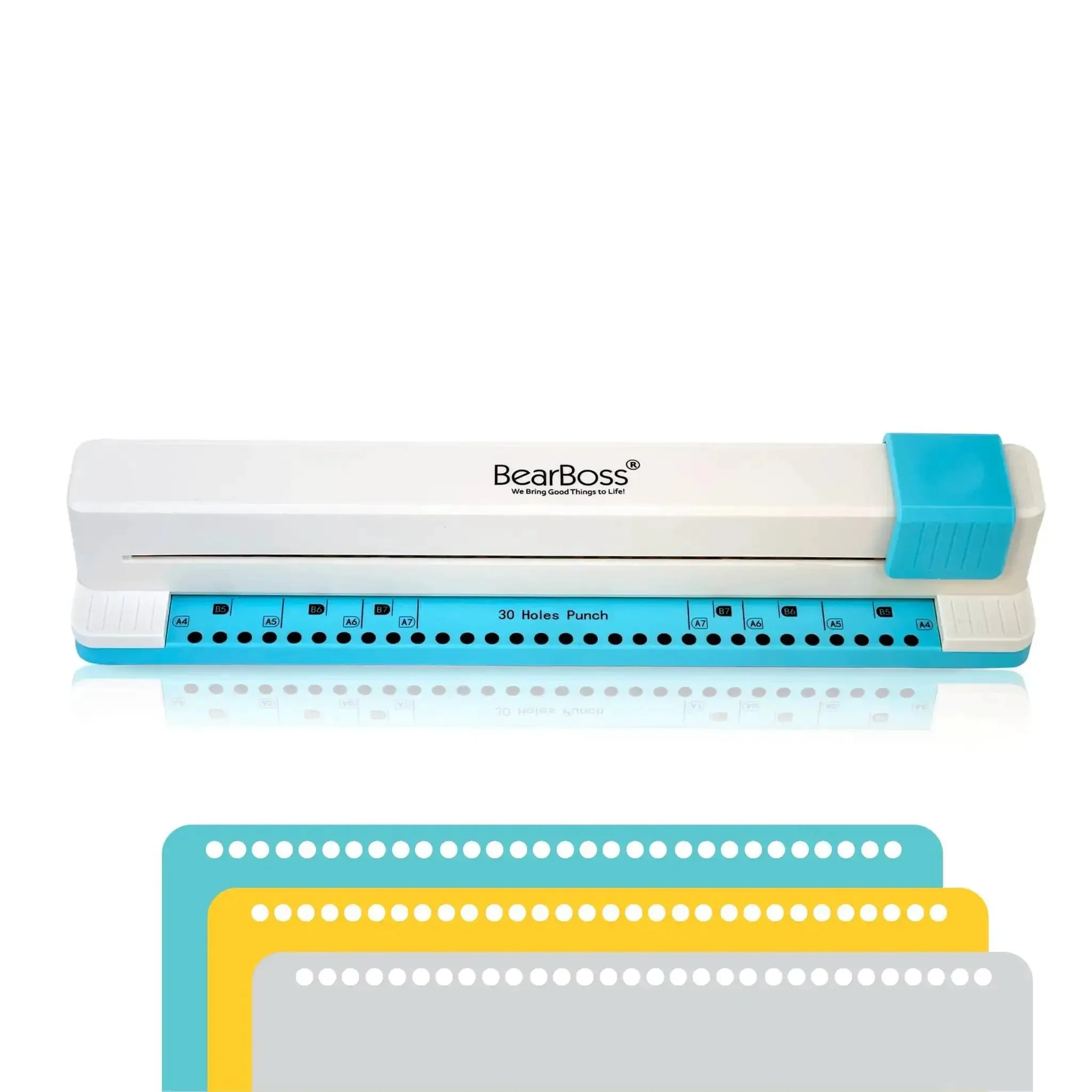 30 Hole Discbound Hole Punch For Custom Planners And Notebooks, Adjustable Puncher For Journaling And Organization, Durable Metal Build, Fits Standard Paper Sizes, Ideal For DIY Planner Projects