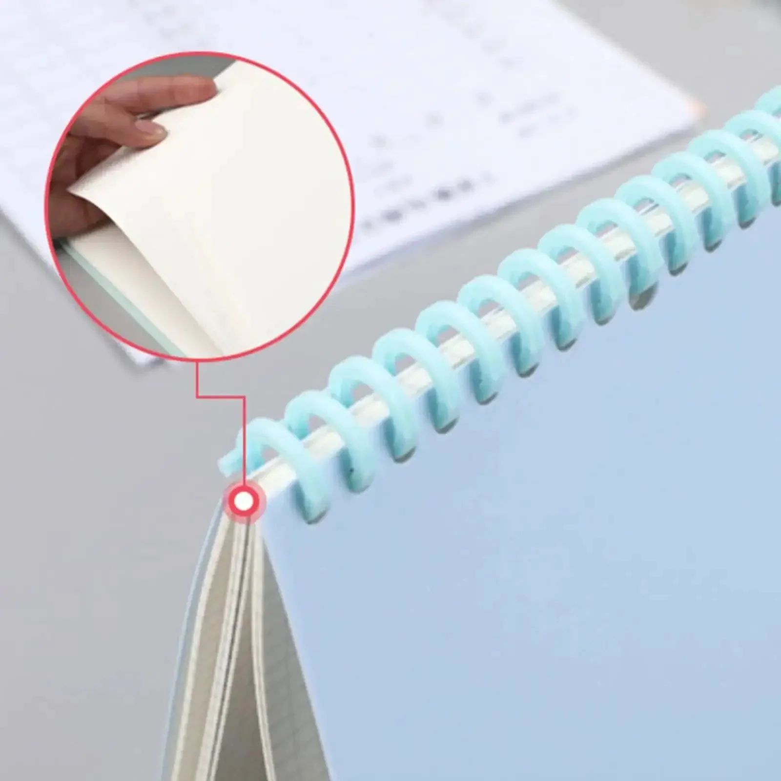 30 Hole Paper Punch For Discbound Notebooks And Journals With Loose Leaf Compatibility Adjustable Spiral Hole Puncher That Handles Up To 5 Sheets Works With A4 A5 B5 B6 A6 And More Planner Binder Tool For Quick Clean Holes - Image 2