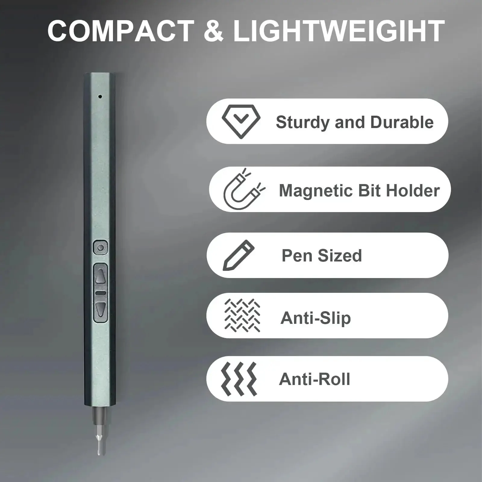 30 In 1 Electric Screwdriver Kit With 24 Magnetic S2 Steel Bits And 3 LED Lights, Precision Cordless Repair Tool For Phones, Cameras, Laptops And Watches, High Torque, 200 RPM, Easy One Handed Tightening - Image 5