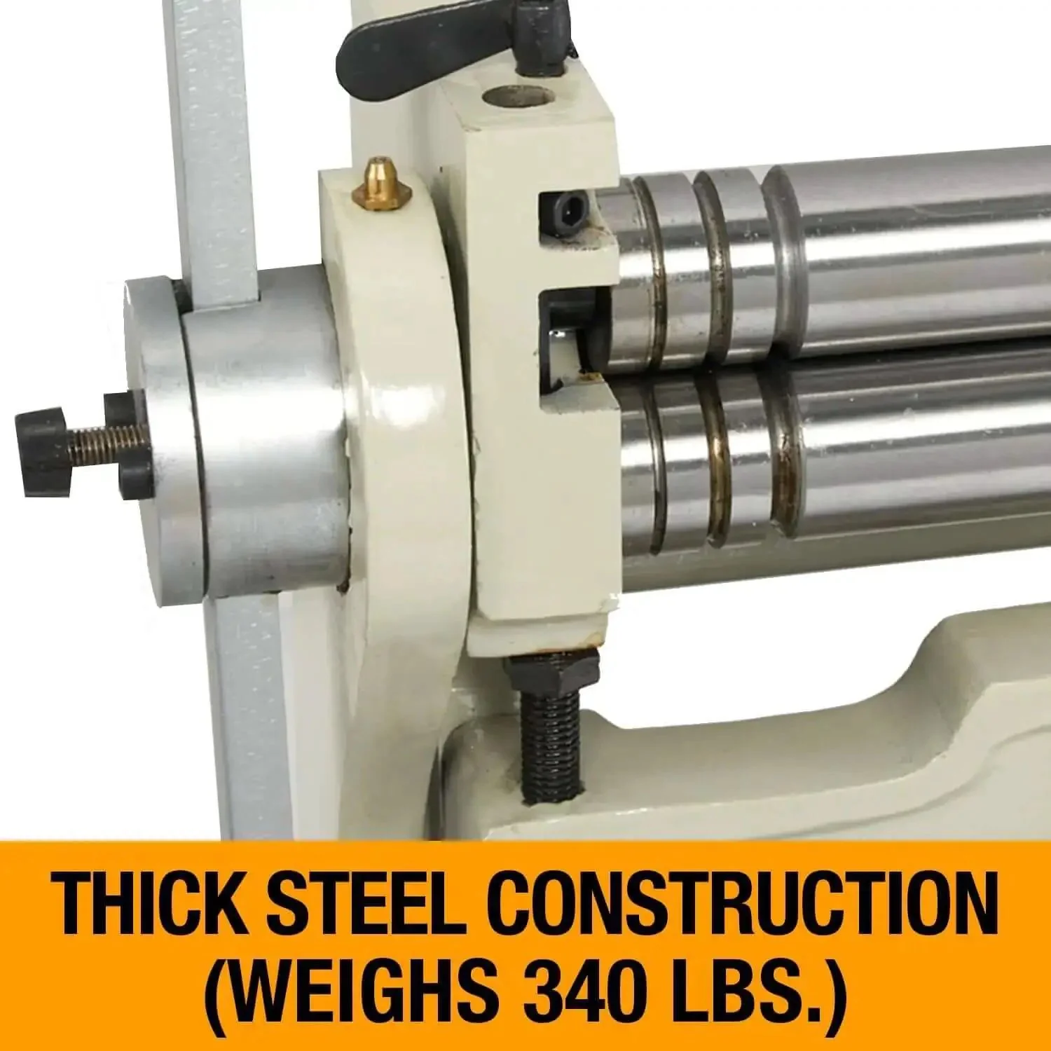 30-Inch Shear Brake Roll for Metal Fabrication Pro Grade, 20-Gauge Mild Steel and 16-Gauge Aluminum, Slip Roll With Three Wire Grooves, Vertical Press Brake, 90 Degree Bend, Manual Sheet Metal Forming Tool - Image 3
