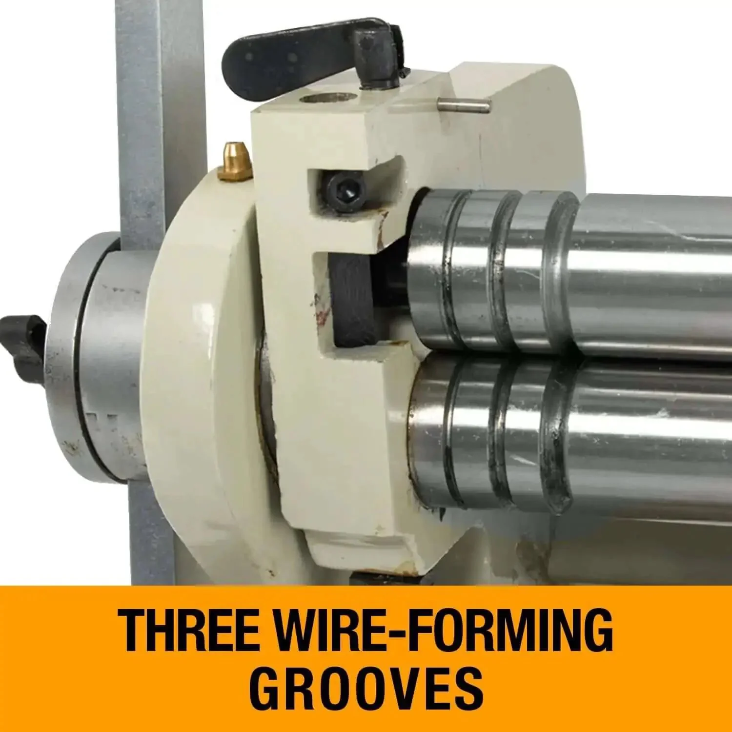 30-Inch Shear Brake Roll for Metal Fabrication Pro Grade, 20-Gauge Mild Steel and 16-Gauge Aluminum, Slip Roll With Three Wire Grooves, Vertical Press Brake, 90 Degree Bend, Manual Sheet Metal Forming Tool - Image 5
