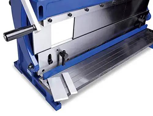 30 Inch Sheet Metal Shear Brake And Slip Roll Combo For One Person Operation In A Space Saving Compact Design Works On 20 Gauge Mild Steel, 24 Gauge Stainless, And 18 Gauge Aluminum For Creating Channels, Ribs, Patch Panels, Cones And Cylinders - Image 9
