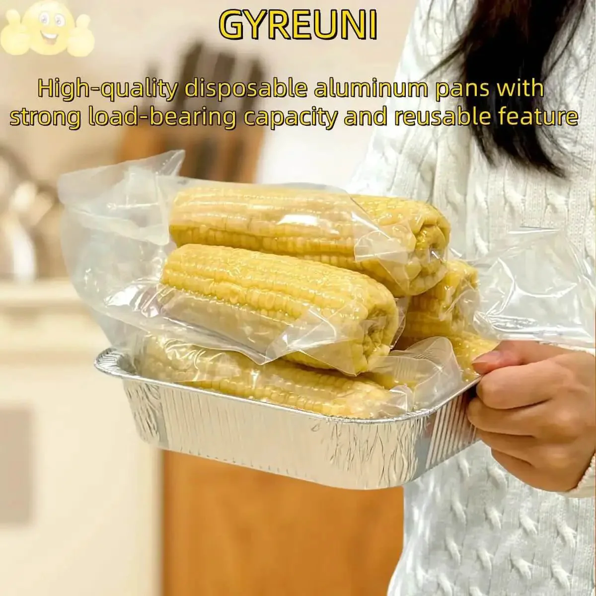 30 Pack Disposable Aluminum Foil 8x8 Inch Square Pans With Lids Parchment Paper Sheets And Stickers Kit For Easy Bake Store Transport And Takeout Grab And Go For Parties And Meal Prep - Image 2