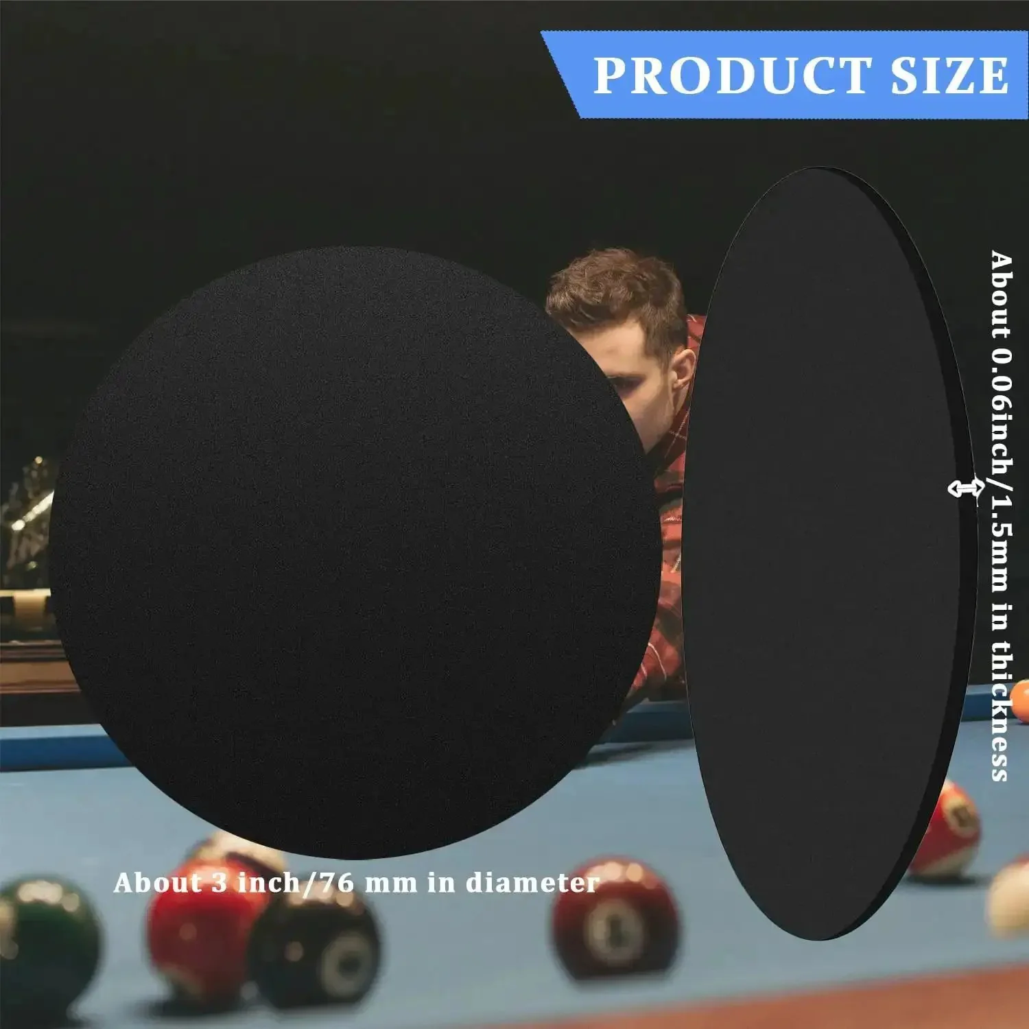 30 Piece Black Rubber Pool Table Leg Shims For Leveling On Sloped Floors 3 Inch Diameter Foot Pads Great For Billiards Tables And Furniture On Old Floors Basements And Terraces - Image 6