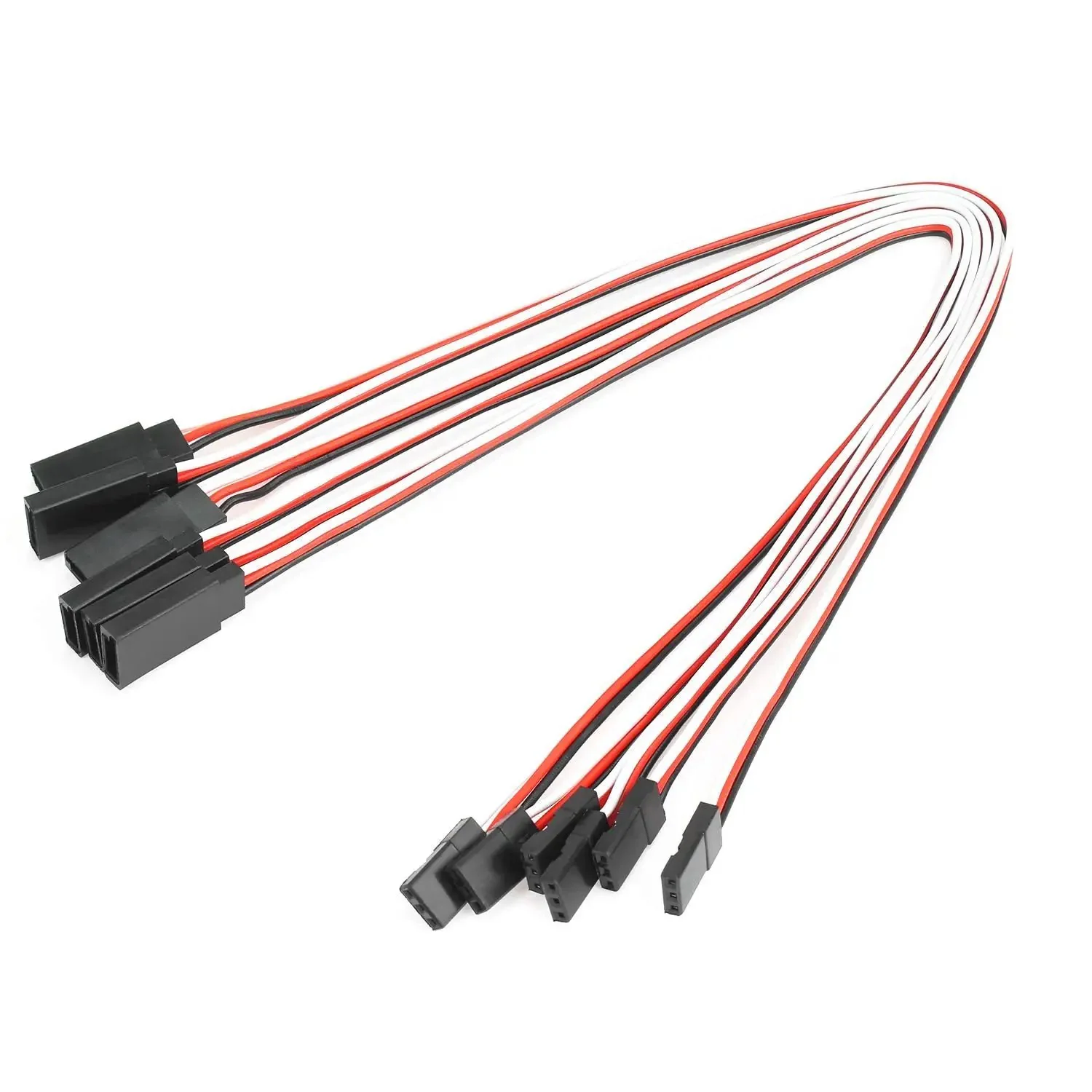30 Piece Male To Female 3 Pin Servo Extension Cable Set With 22 AWG Copper Wires, High Quality RC Servo Lead Cables For Remote Control, Includes Five Lengths: 3.95 In, 5.9 In, 11.8 In, 19.7 In, 23.6 In - Image 4
