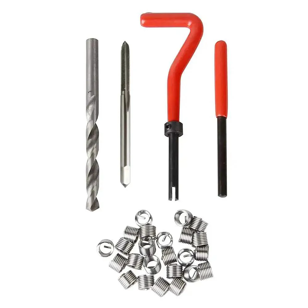 30 Piece Metric Thread Repair Kit With Threaded Inserts And Installation Tool For M3 M4 M7 M9 M11 Helicoil Style Coils Restore Damaged Tapped Holes In Soft Metals And Prevent Wear Pro Grade DIY Ready - Image 3