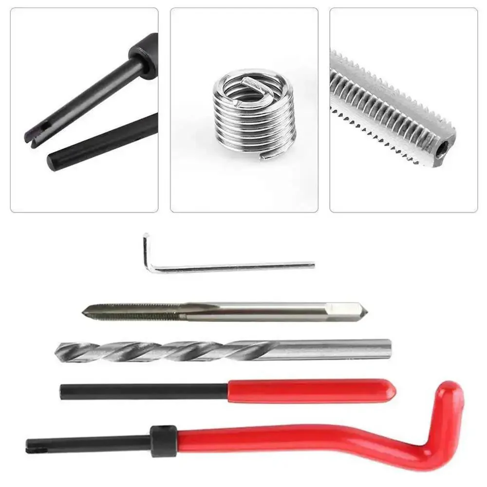 30 Piece Metric Thread Repair Kit With Threaded Inserts And Installation Tool For M3 M4 M7 M9 M11 Helicoil Style Coils Restore Damaged Tapped Holes In Soft Metals And Prevent Wear Pro Grade DIY Ready - Image 5