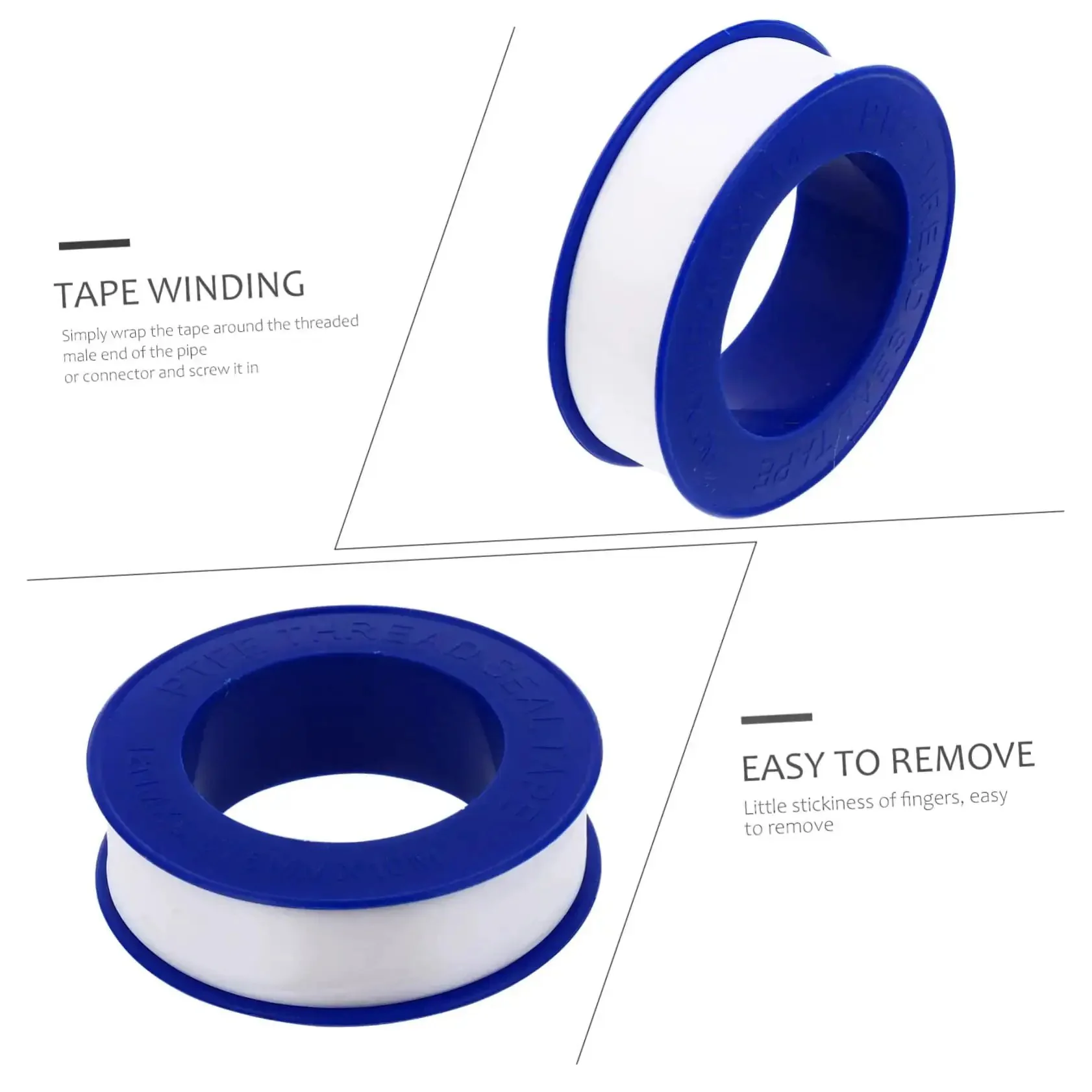 30 Pieces PTFE Thread Seal Tape DIY Leak Repair High Density Plumbing Fittings Faucets And Garden Hose Connections Safe And Non Flammable Long Lasting - Image 6
