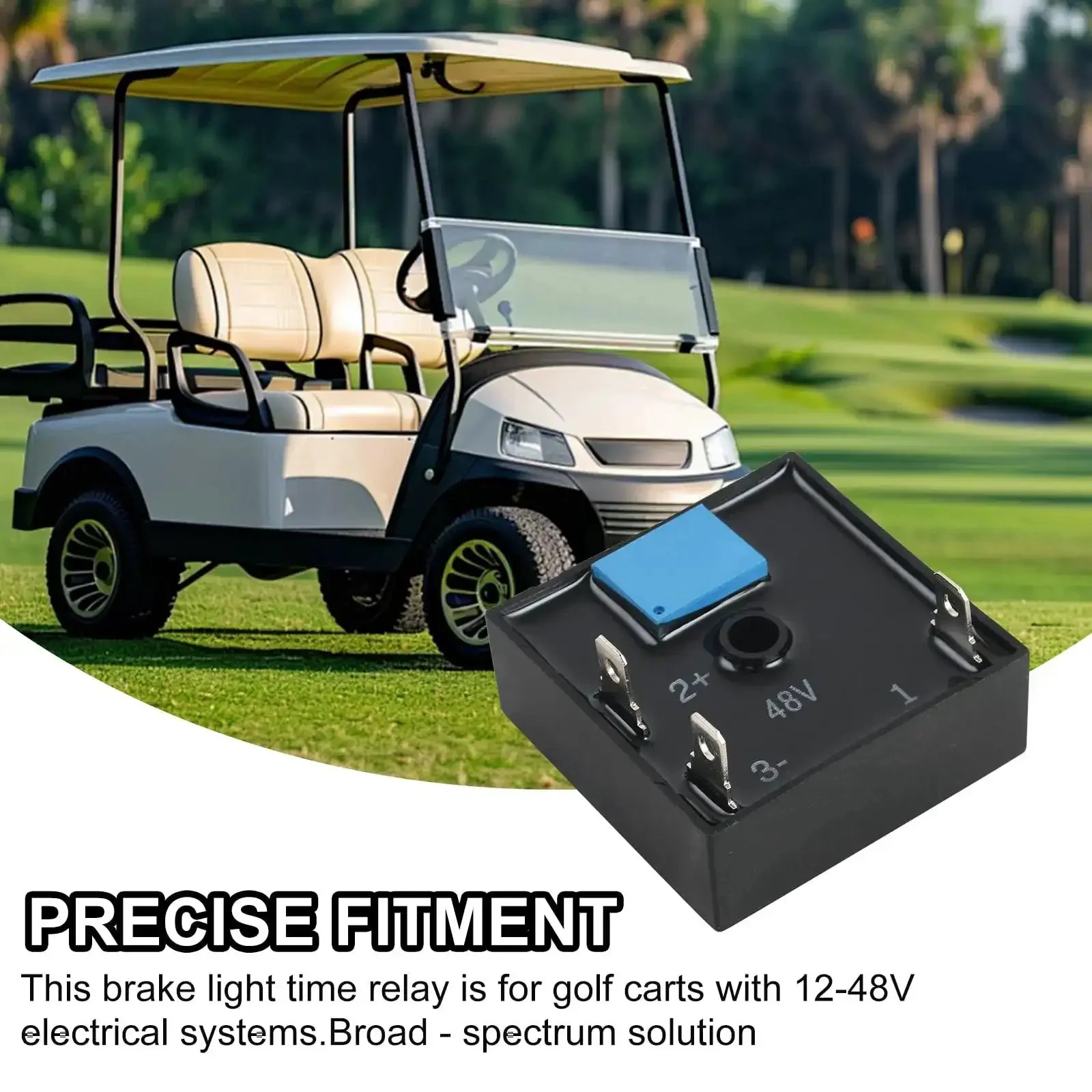 30 Second Brake Light Timer Relay For Golf Carts, Keeps Brake Lights On After You Let Off The Pedal, Compatible With 12V 24V 36V 48V Systems, Easy Install, Boost Safety And Visibility - Image 7