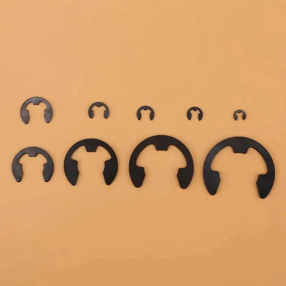 300 Piece Circlip Assortment Set With External 304 Stainless Steel Retaining Clips For Axles And Shafts Nine Sizes For Replacement Projects Easy Slip On E Clip Kit For Automotive And Machinery - Image 7
