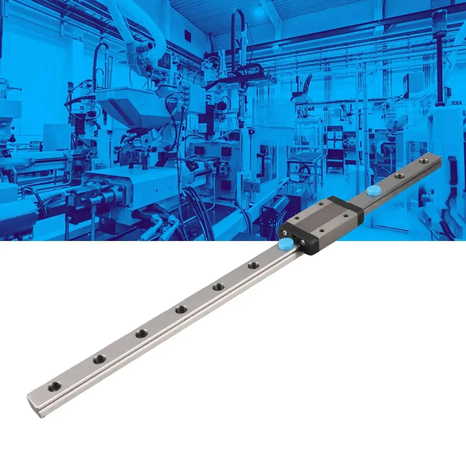 300mm Mini Linear Rail And Sliding Guide For 3D Printer And CNC Machine, Built Tough, Smooth Glide, Low Backlash Motion, Compact Yet Beefy Rail System For Precise Quick Setup Projects - Image 2