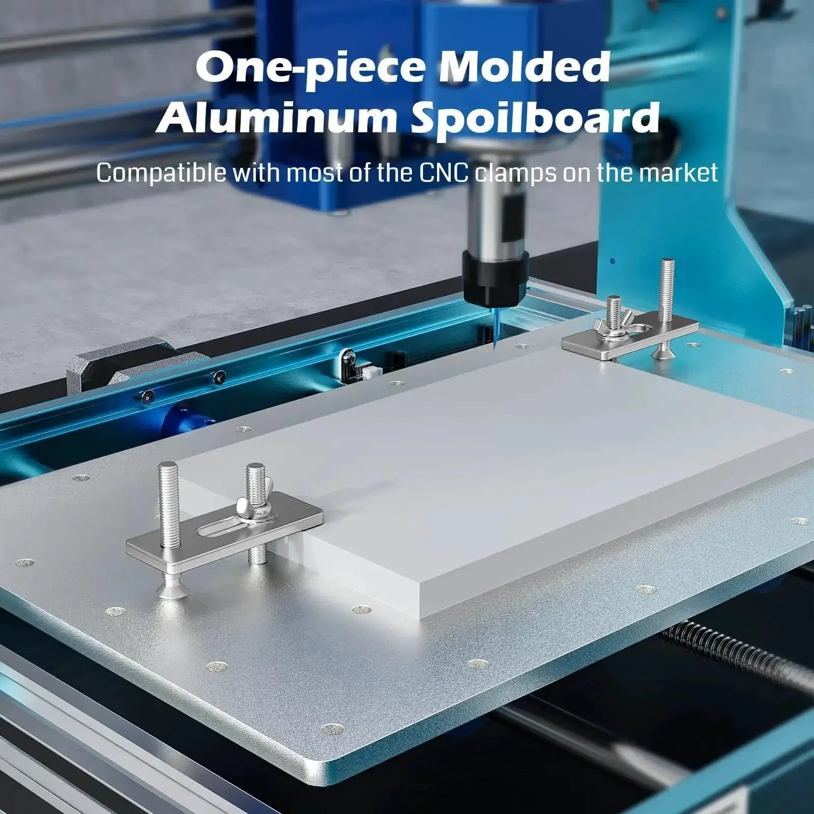 3018 ProVer V2 Desktop CNC Milling Machine For Beginners With Limit Switches And Emergency Stop, Upgraded Z Axis Aluminum Spoilboard, 284 X 180 X 40 mm Working Area, A Solid Starter CNC For DIYers, Makers, Gifts, Signage, And Small Batch Prototyping - Image 2