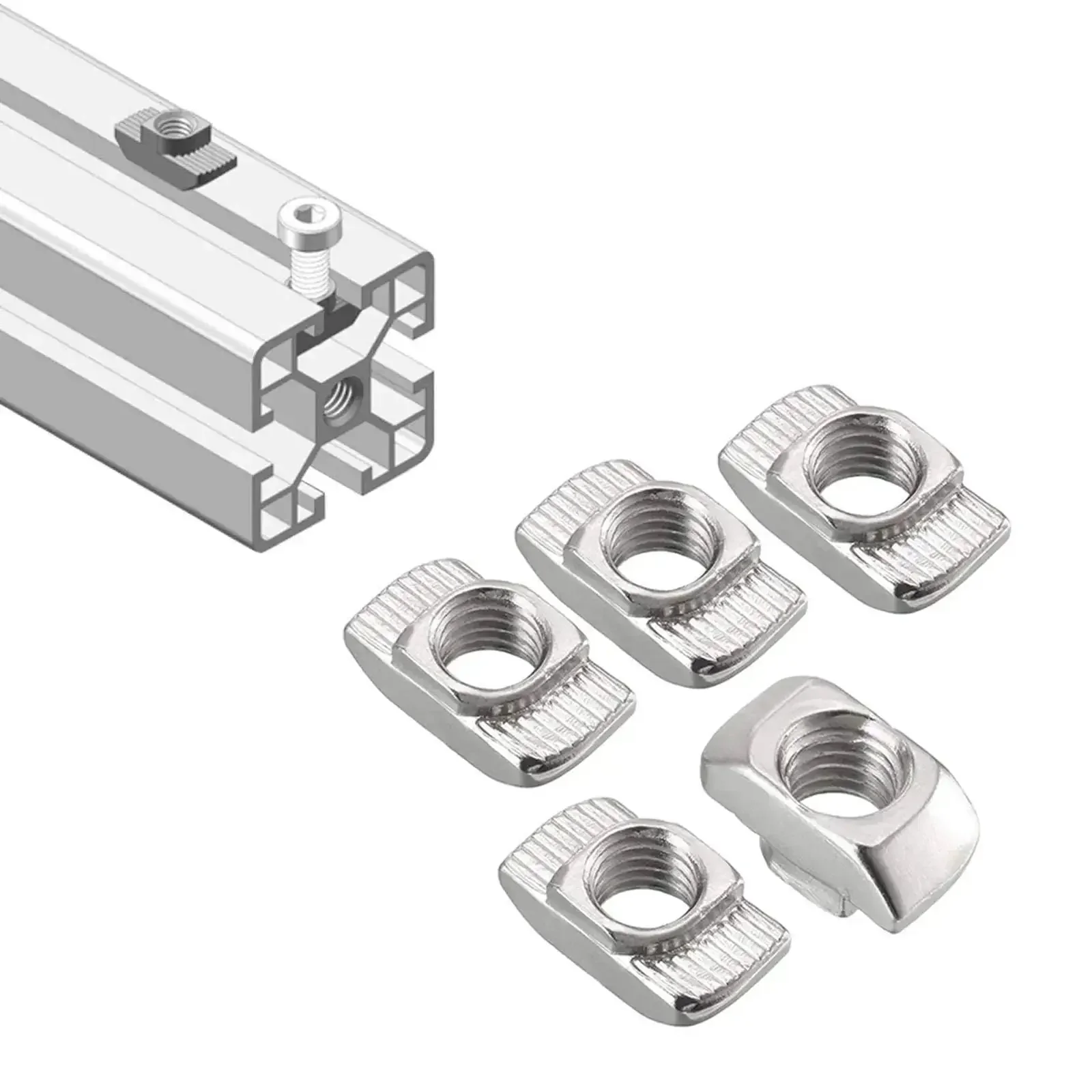 3030 Aluminum Extrusion Corner Bracket Kit With 40 M6 T Nuts And 40 Hex Screws, 20 Corner Brackets, 1 Wrench, 28x35x35mm, 90 Degree Connector For 3030 Aluminum Profiles, Easy DIY Assembly - Image 4