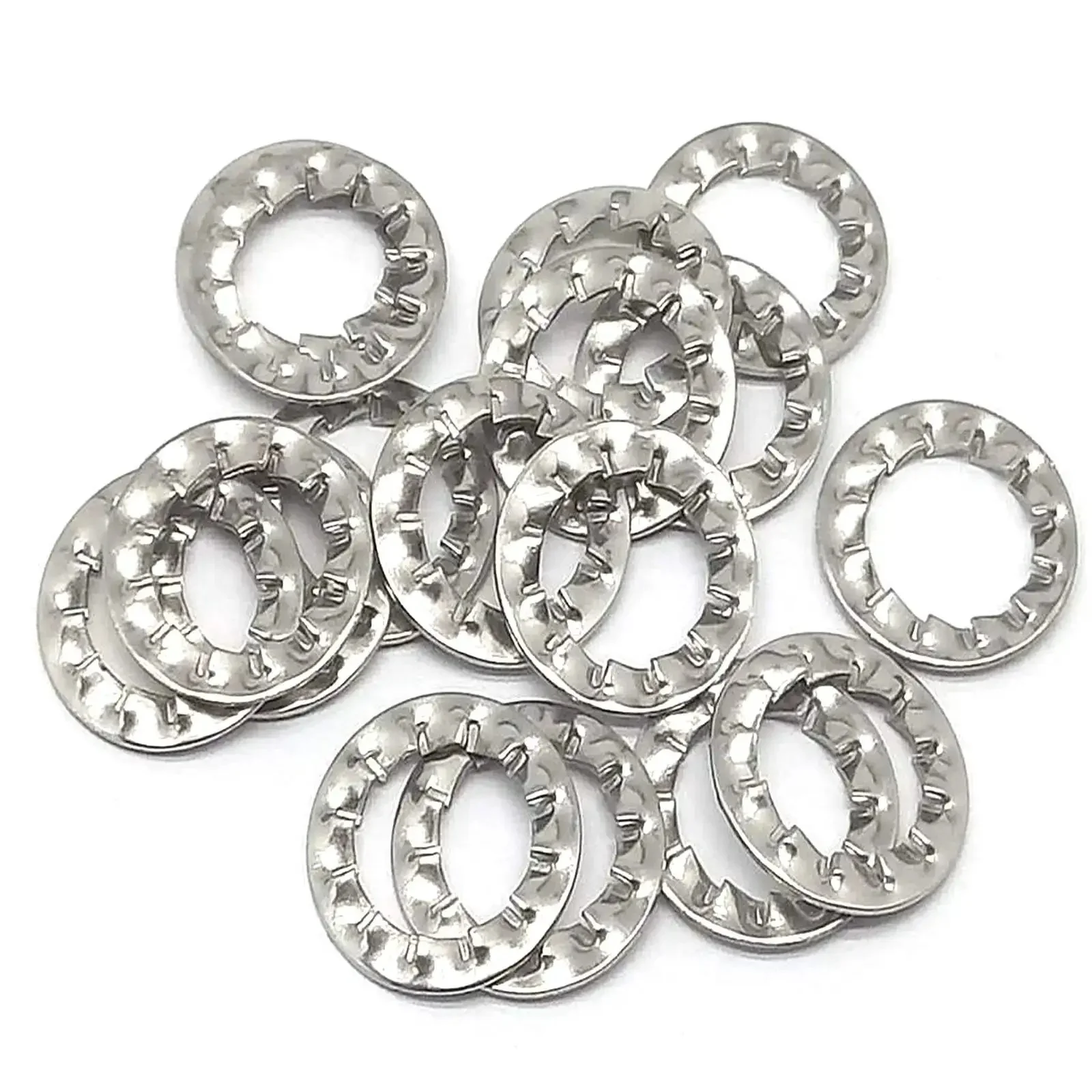 304 Stainless Steel Internal Tooth Star Lock Washers Kit 100 Pc Assortment M4 Heavy Duty Corrosion Resistant Circlip Snap Rings For Humid Environments And Everyday Fastening