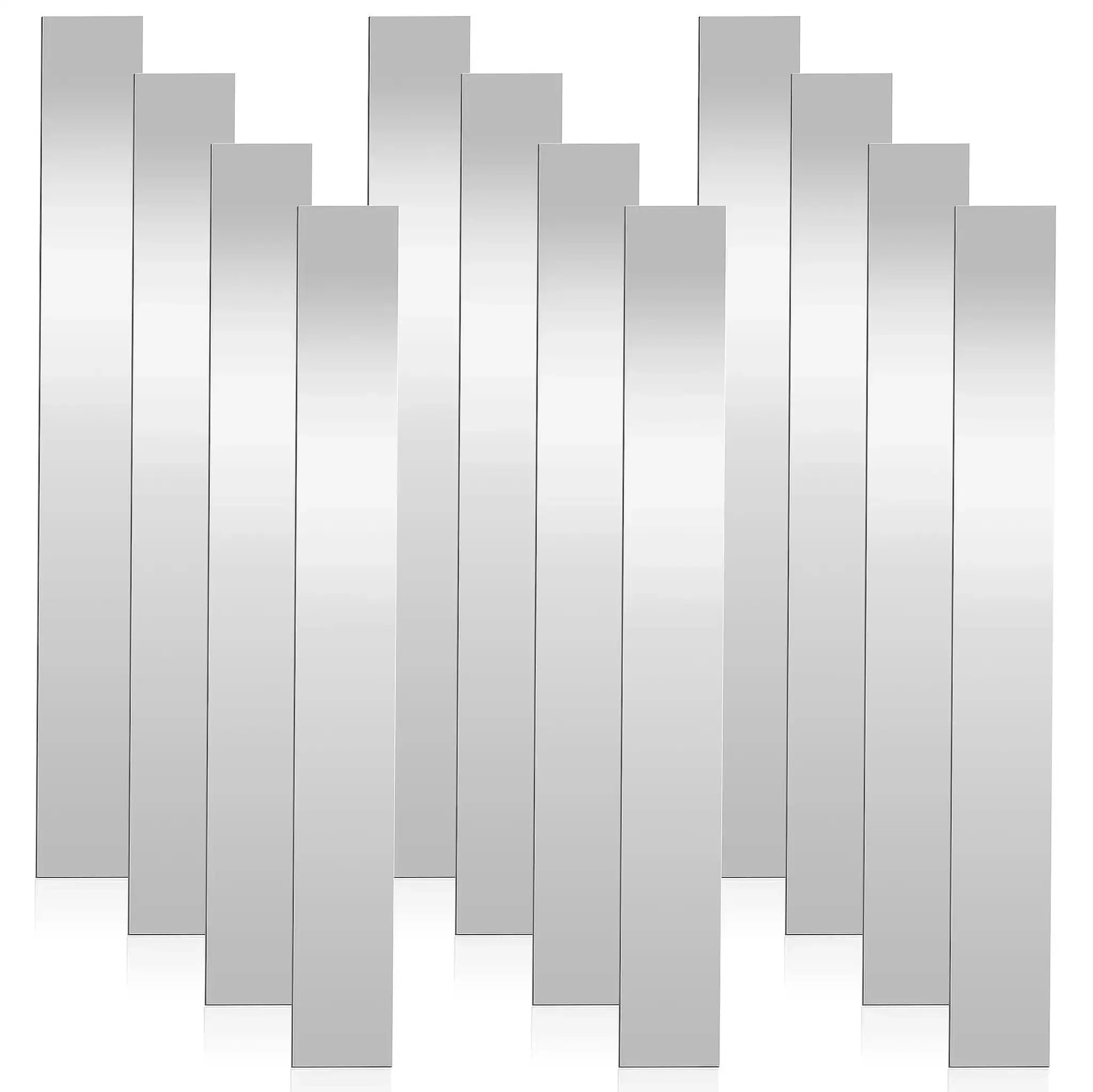 304 Stainless Steel Shim Stock Set 12 Inch Length, 1 Inch Width, 0.024 Inch Thick Metal Strips For Gap Filling, Trim Strips, Easy Bend Shims, DIY Home, Auto Or Workshop Projects
