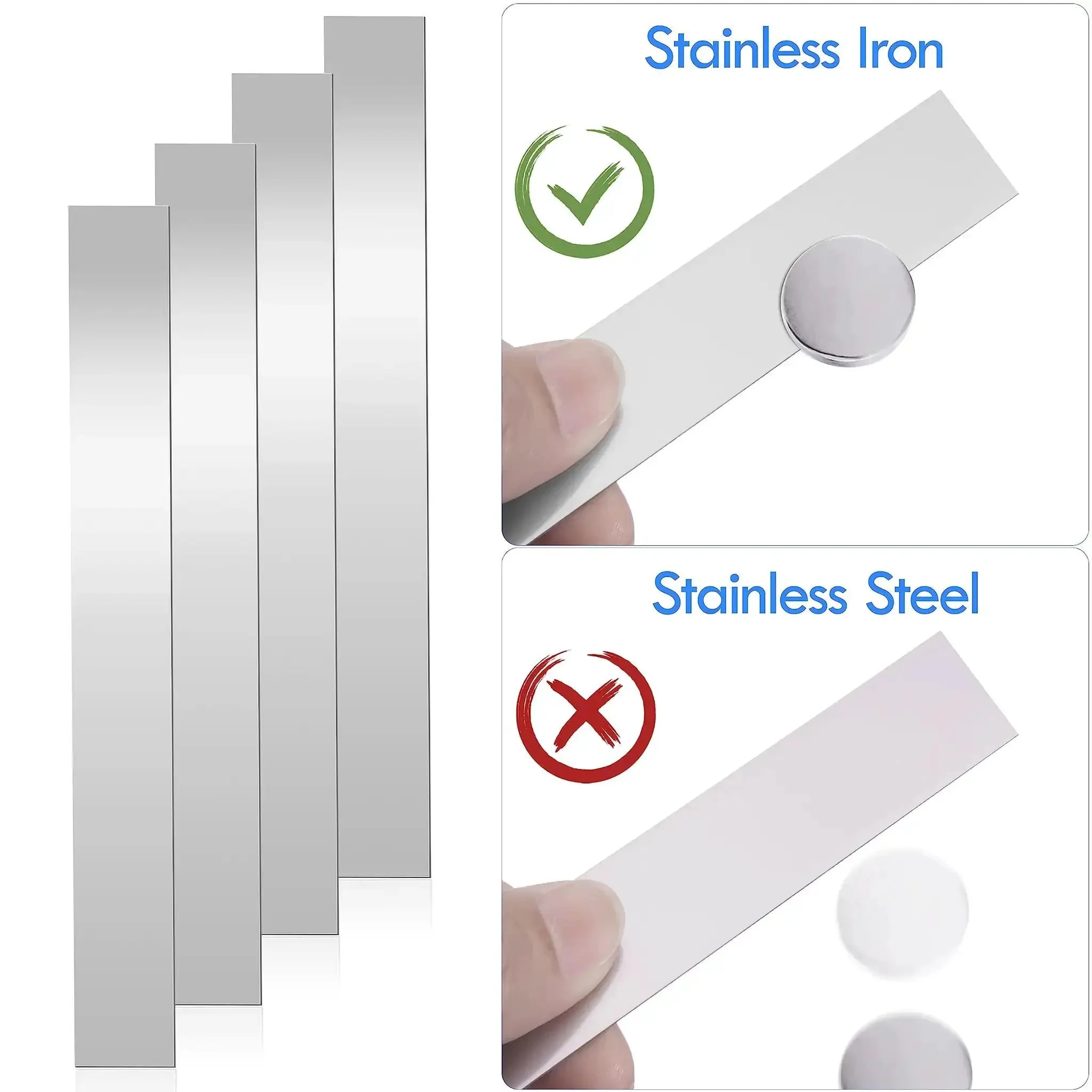 304 Stainless Steel Shim Stock Set 12 Inch Length, 1 Inch Width, 0.024 Inch Thick Metal Strips For Gap Filling, Trim Strips, Easy Bend Shims, DIY Home, Auto Or Workshop Projects - Image 3