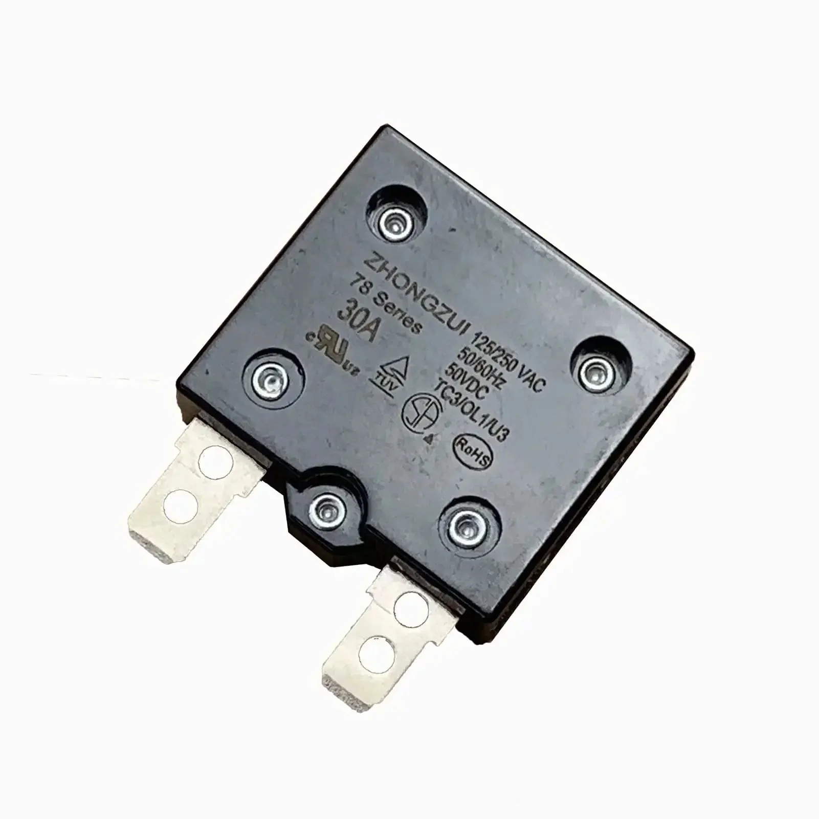 30A Automatic Reset Circuit Breaker Thermal Switch For Kids Ride On Cars 125/250Vac 50Vdc Overload Protector Kid Friendly Electric Car Accessory Easy Install Replacement Part - Image 3