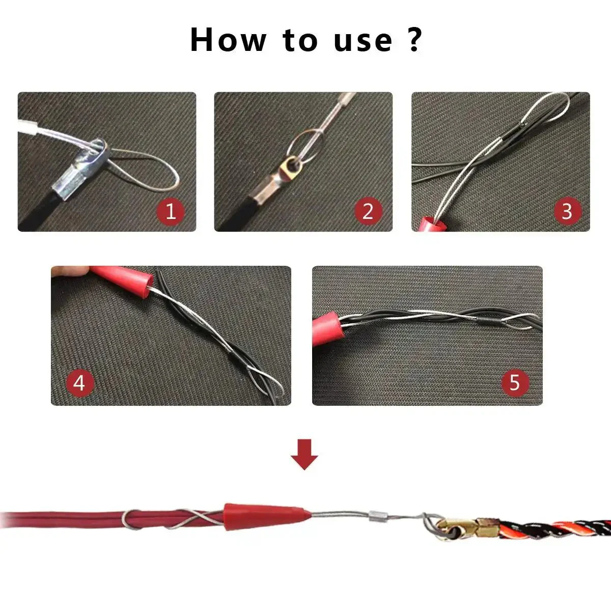 30M 100ft Fish Tape Cable Puller Kit For Through Wall Wiring Flexible Yet Rigid Design 4mm PET Cable Puller Duct Rodder Threader And Fastener For Quick No Hassle Wiring - Image 4