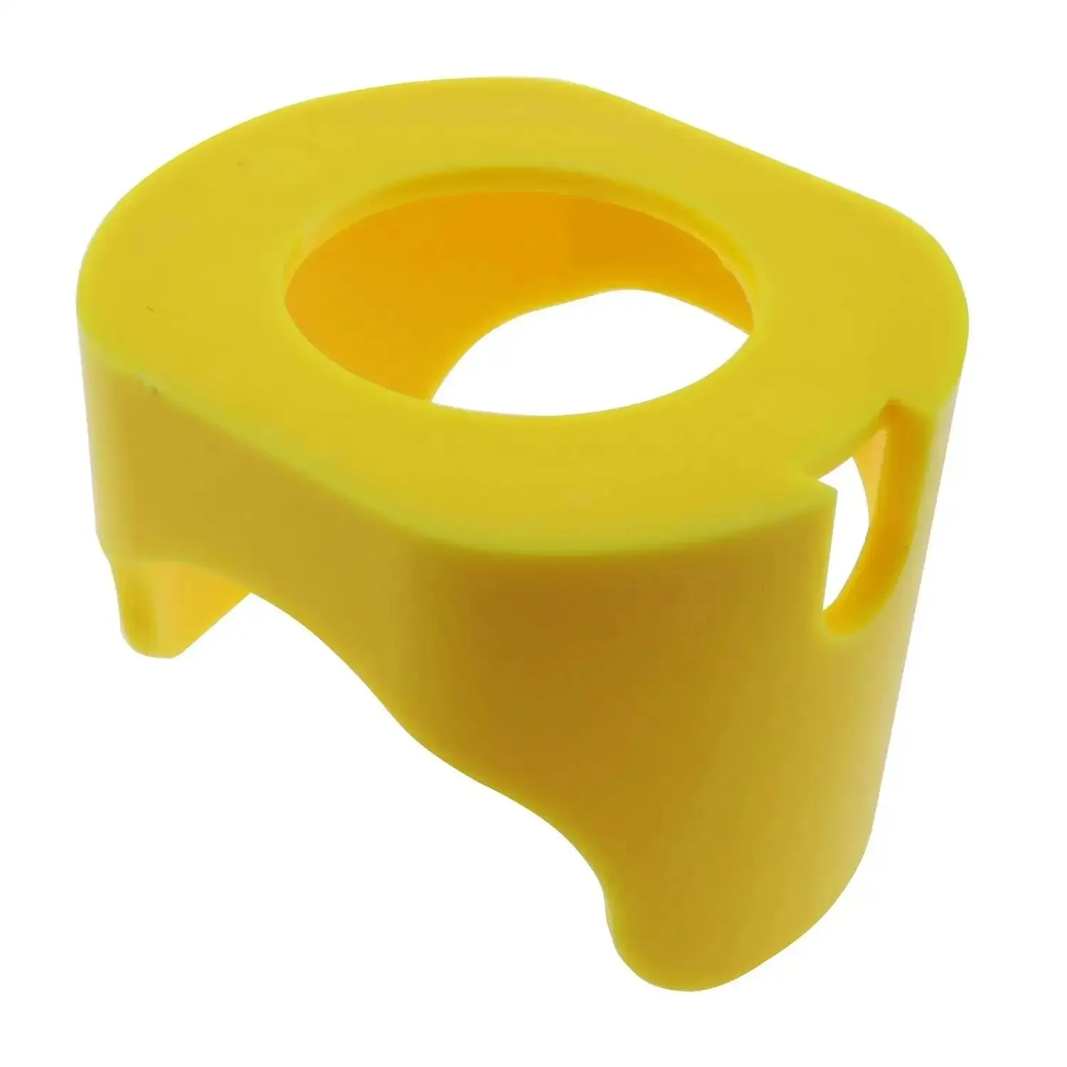 30mm Plastic Emergency Stop Button Protective Cover With Two Feet Guard For Push Switch Yellow Shield For Industrial Control Panels Durable Beefy Protective Cap Built For Low Temperature Environments - Image 2