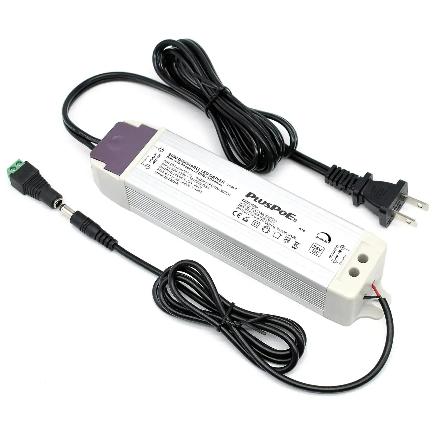 30W Dimmable LED Driver Power Supply From 120V AC To 24V DC Magnetic Transformer That Plays Nice With Lutron And Leviton Dimmer Switches For LED Strip Lighting And Landscape Lighting And Smooth Triac Dimming And Stable Performance