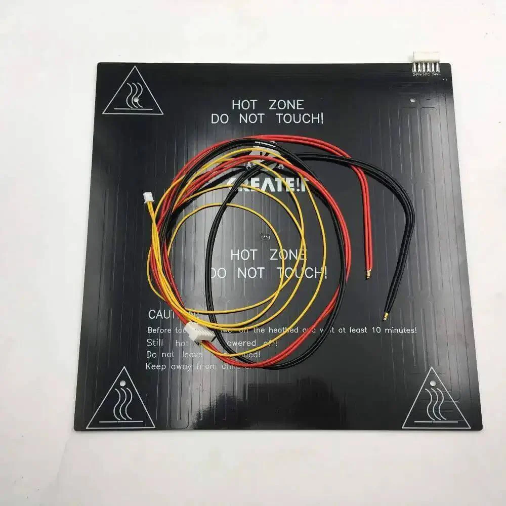 310x310mm Aluminum Heated Bed For CR10 3D Printer, 24V 220W Hotbed With 3mm Thick Plate, Center Holes 4.2mm Dia At 240mm Pattern, Includes Power Wire Kit, Plug And Play Ready, Built To Last - Image 2