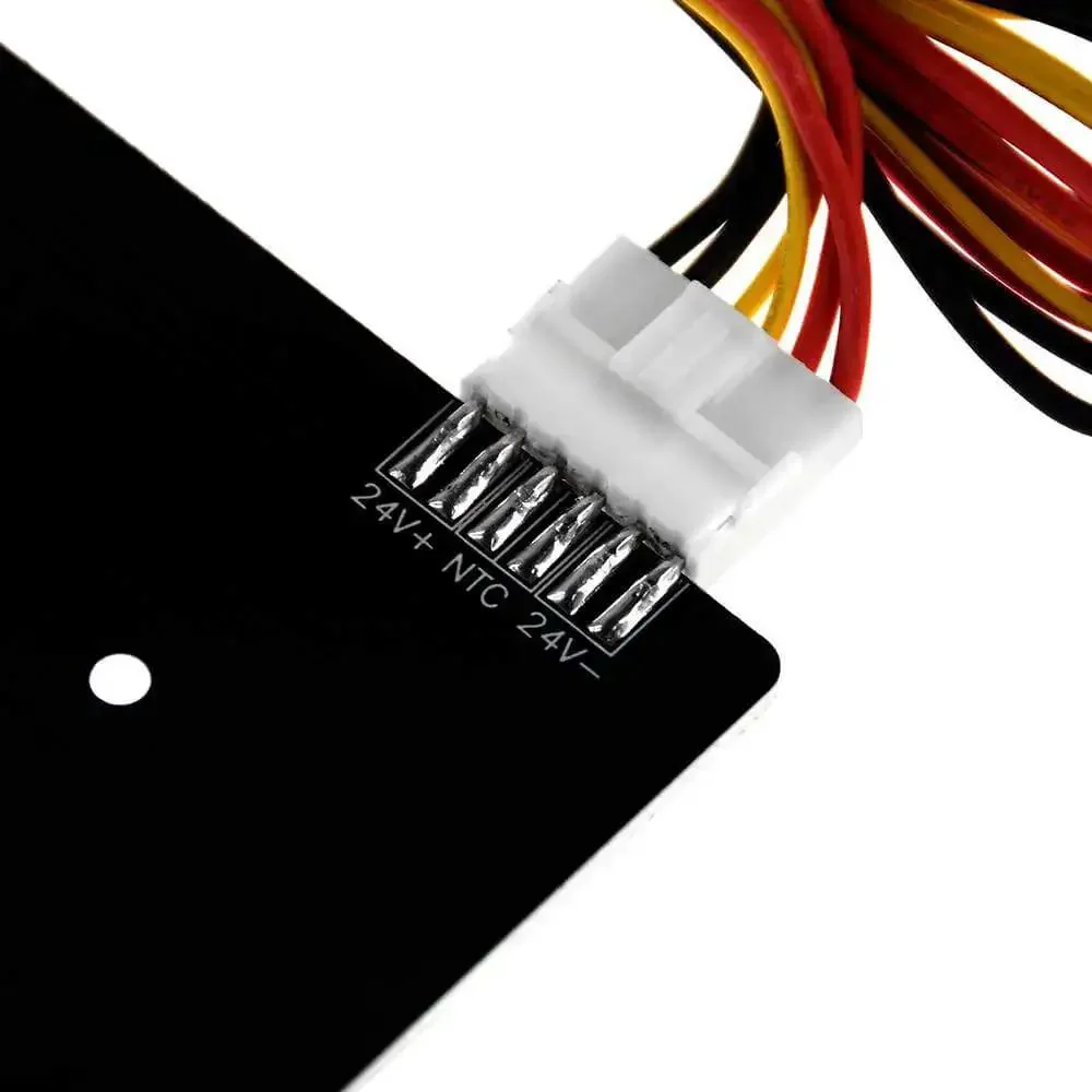 310x310mm Aluminum Heated Bed For CR10 3D Printer, 24V 220W Hotbed With 3mm Thick Plate, Center Holes 4.2mm Dia At 240mm Pattern, Includes Power Wire Kit, Plug And Play Ready, Built To Last - Image 6