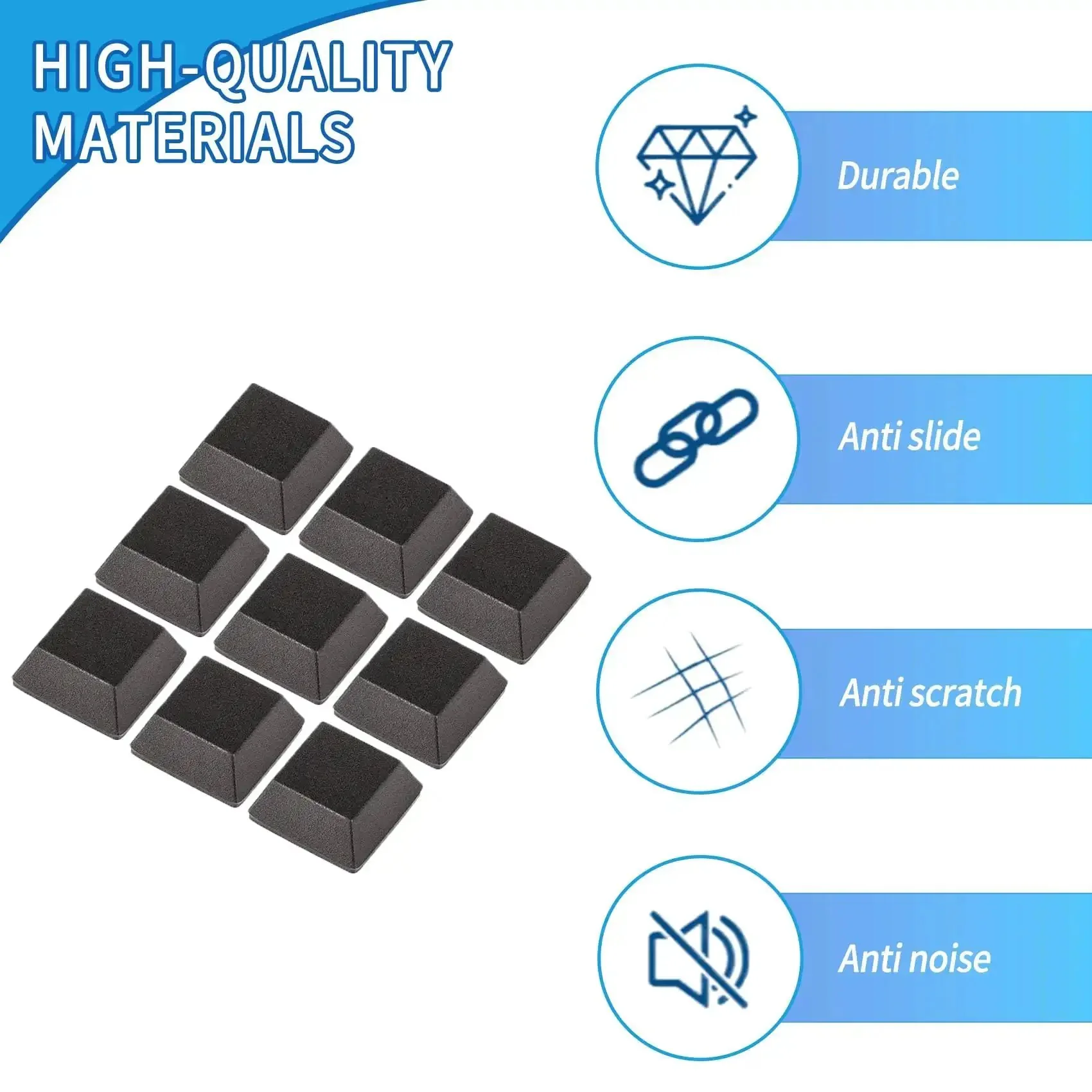 32 Piece Self Adhesive Rubber Feet For Electronics Adhesive Bumpers Cushions Non Slip Pads Sticky Backed For Laptops Speakers TVs And Gadgets And Appliances Eco Friendly Polyurethane Padding That Reduces Vibration And Scratches - Image 5