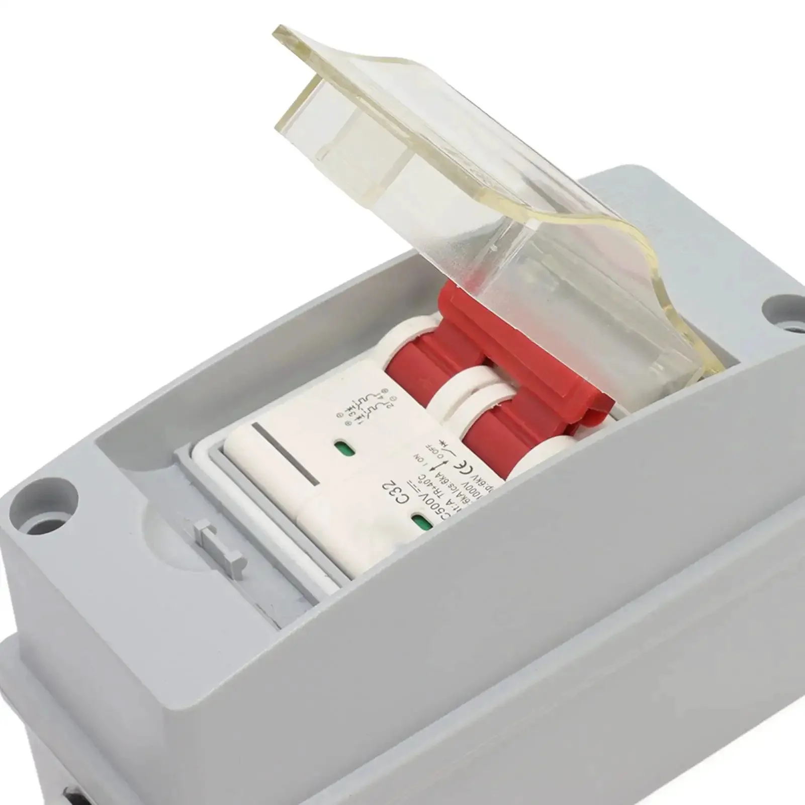 32A 500V PV DC Disconnect Switch MCB 2P Solar Breaker With IP65 Waterproof Distribution Box For Panel Cable And Connector Industrial Grade Outdoor Solar System Safety Switch Easy Install Kit Included - Image 3