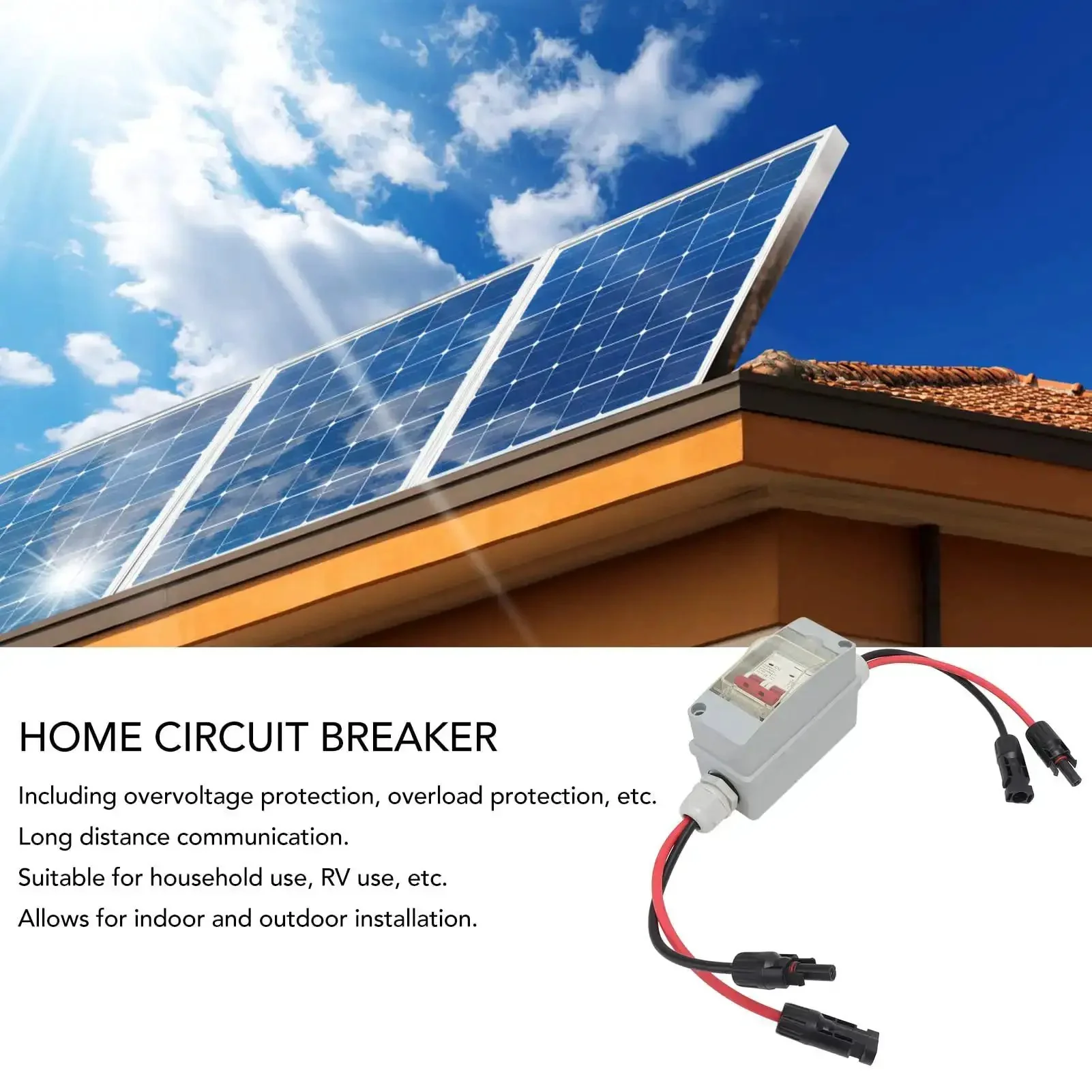 32A 500V PV DC Disconnect Switch MCB 2P Solar Breaker With IP65 Waterproof Distribution Box For Panel Cable And Connector Industrial Grade Outdoor Solar System Safety Switch Easy Install Kit Included - Image 9