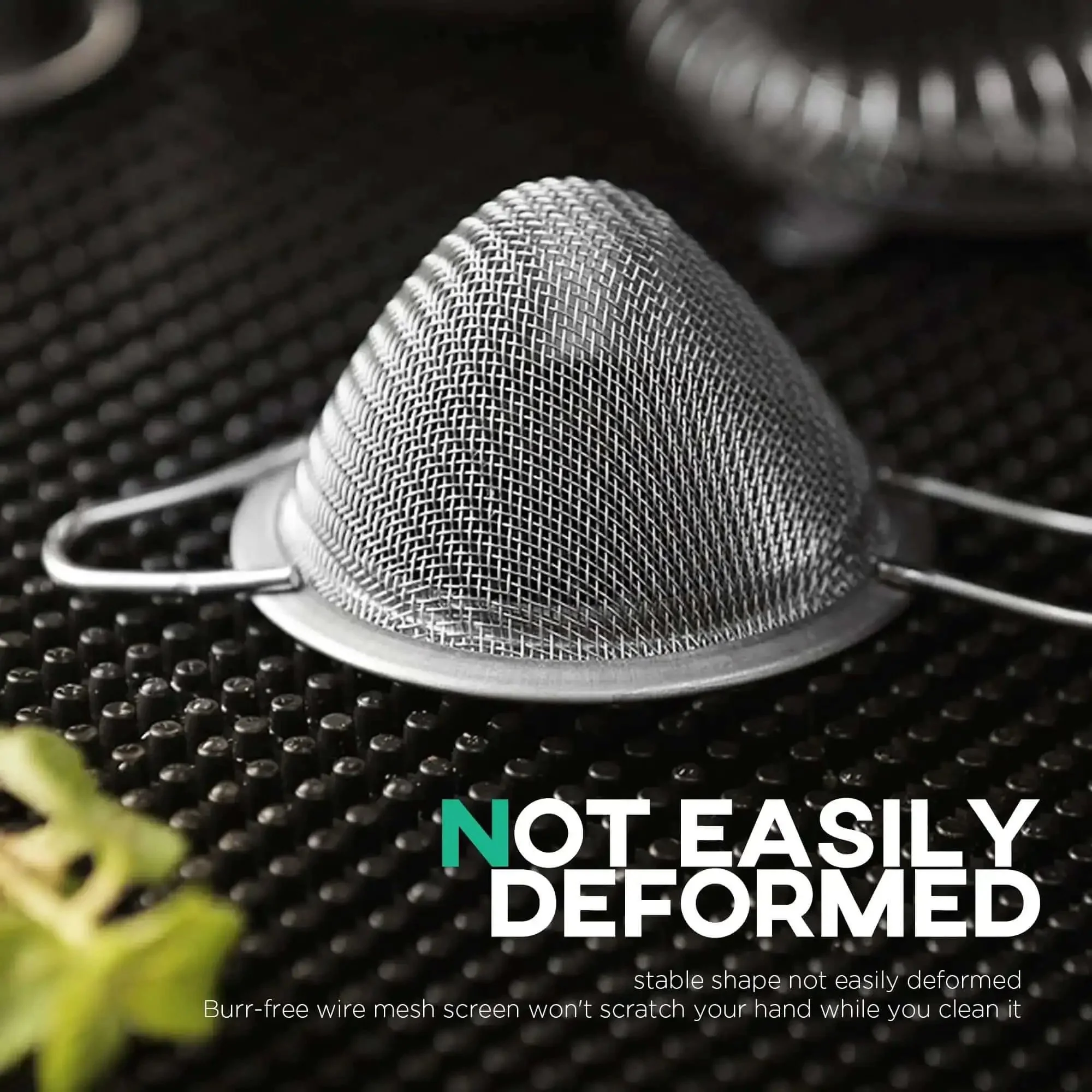 3.3 Inch Fine Mesh Strainer 304 Stainless Steel Cocktail Sieve For Tea Coffee Juice Rice Noodles Fruits Vegetables Oil And Dusting Flour Kitchen Bar Home Use Pro Grade No Pulp Filter - Image 6