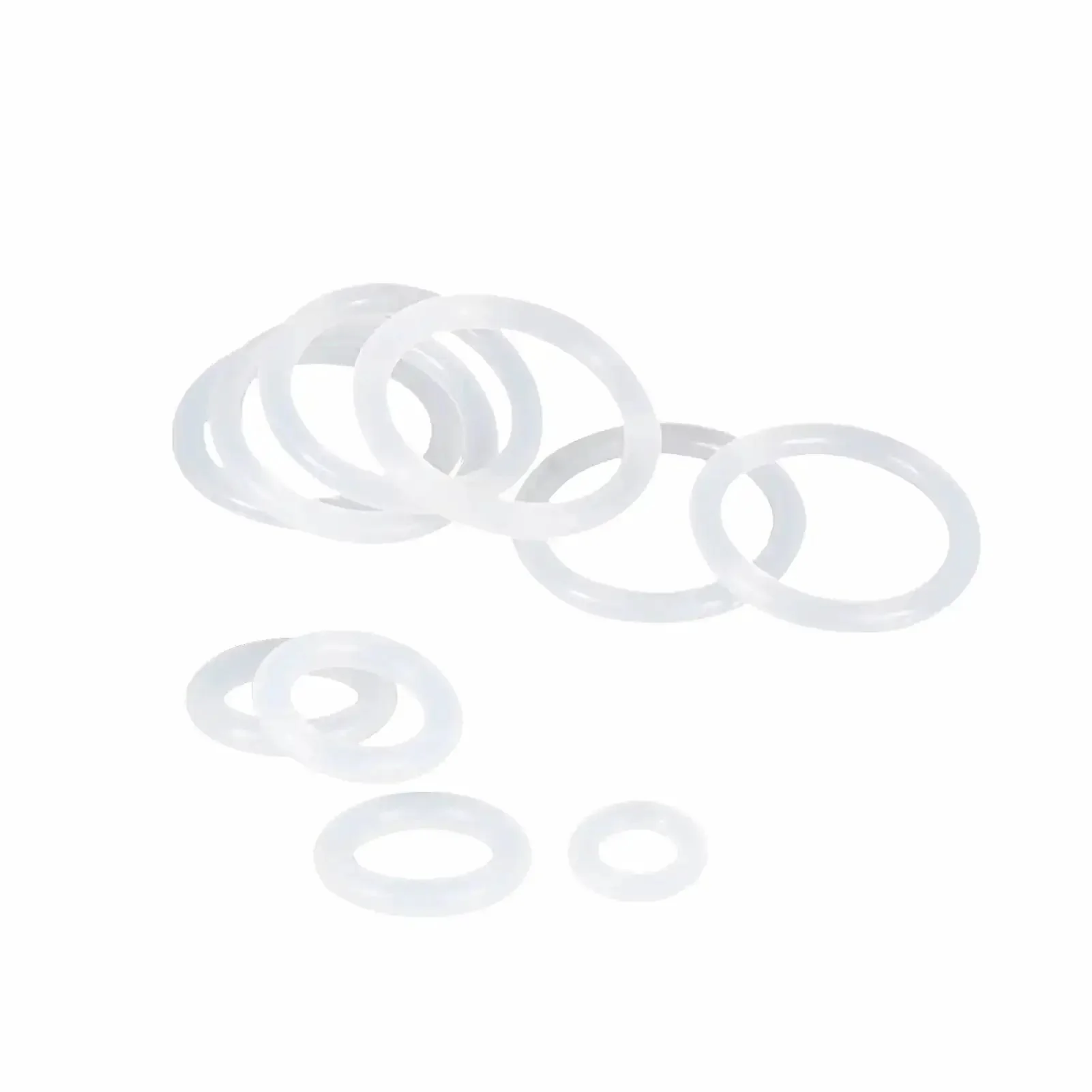 330 Pcs 11 Size Silicone O Ring Kit For Pressure Washer And Compressor Valves Pro Grade VMQ White O Rings 4mm To 10mm Gasket Seal Set Heavy Duty Replacement For Pipes And Pumps - Image 4