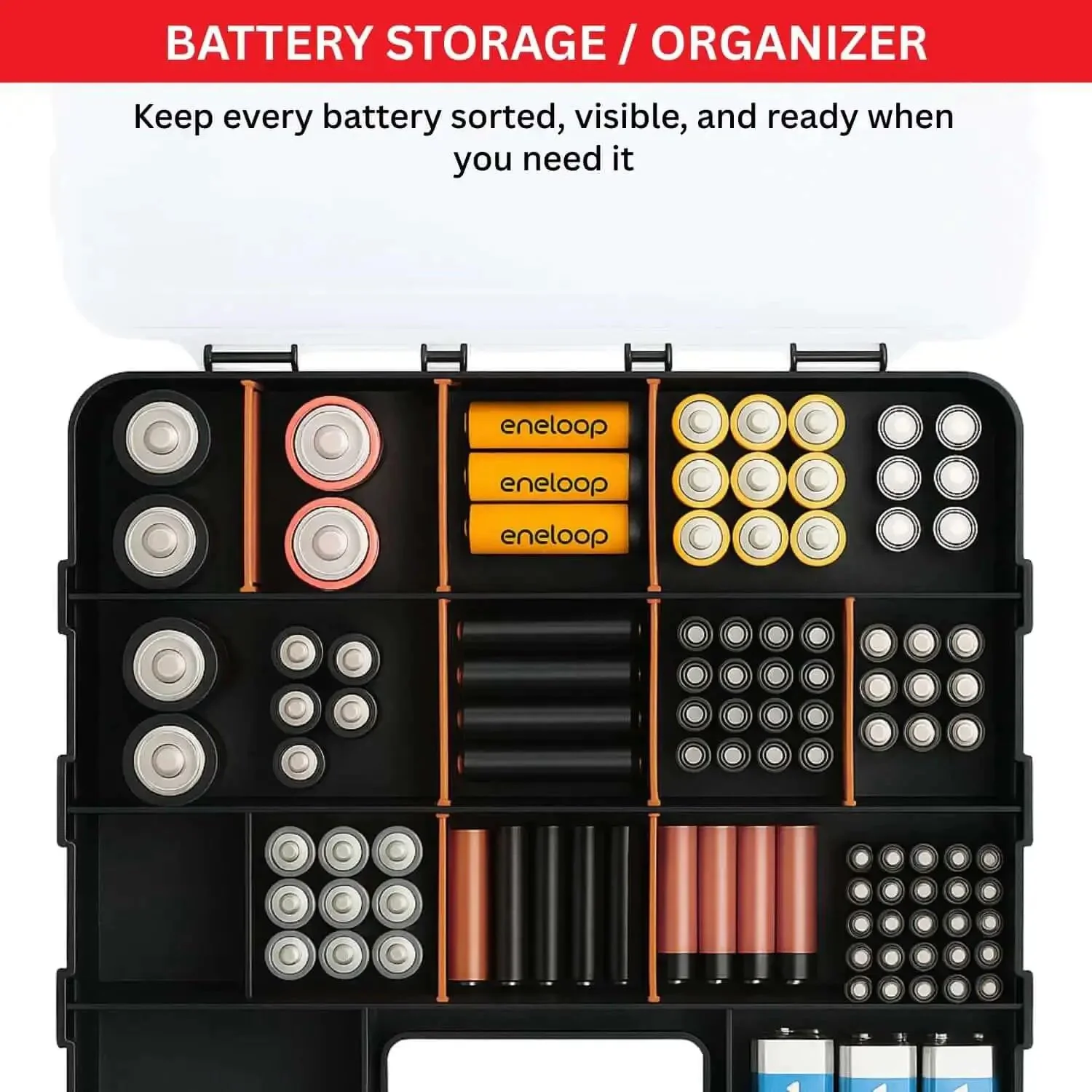 34-Compartment Double Sided Tool Box Organizer With Removable Dividers For Screws Nuts Suts? Wait, we must ensure. Sorry. The final line is: - Image 4