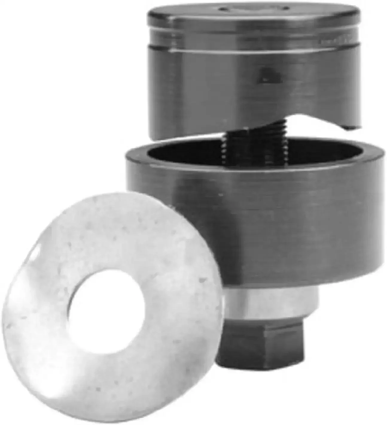 3/4 Inch Standard Knockout Punch Assembly With Die And Draw Stud For Battery, Hydraulic, Ratchet Or Manual Drivers - Round Metal Knockout Set For Clean, Fast Holes In Mild Steel