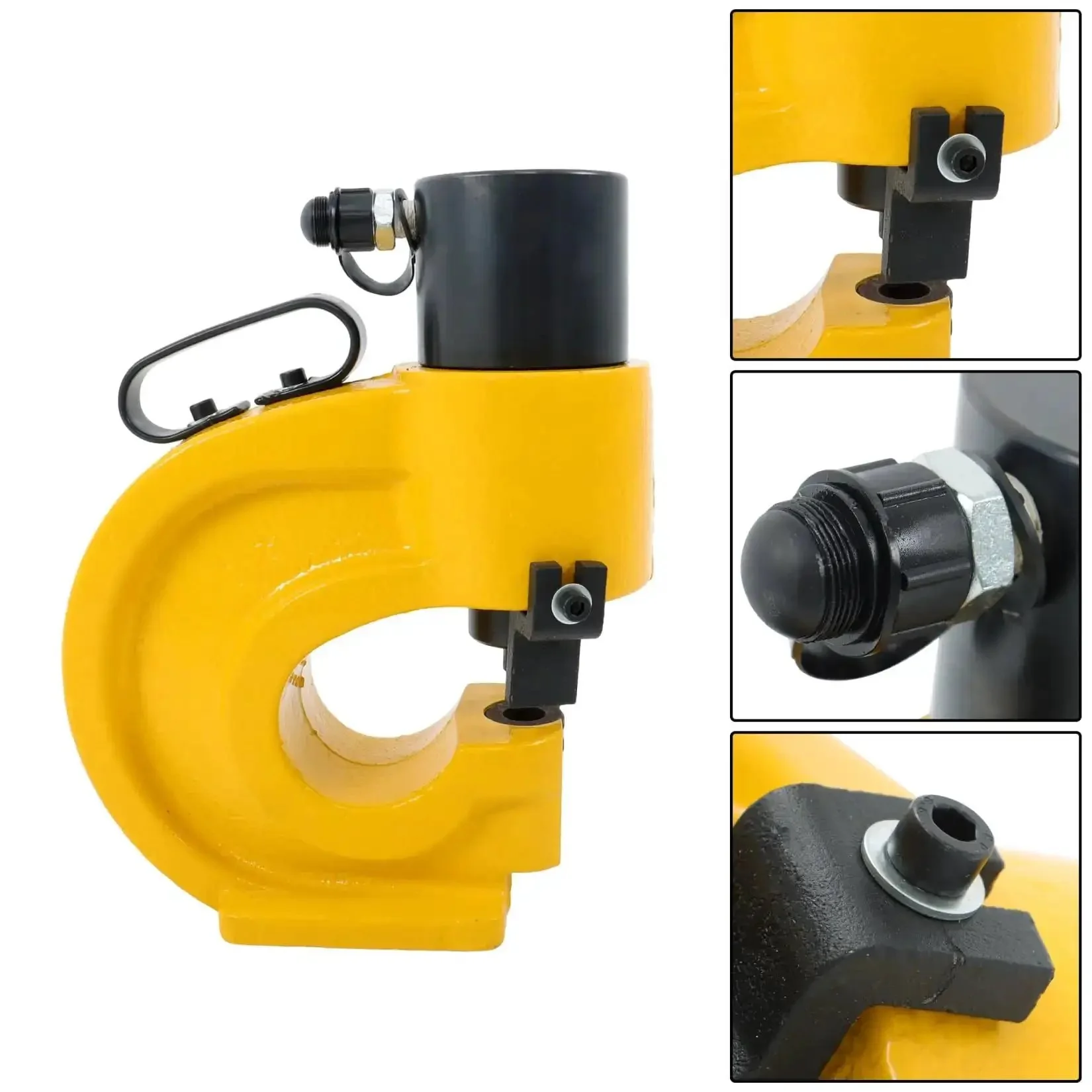 35 Ton Hydraulic Hole Punch Kit For Metal Working On Iron Copper Aluminum And Stainless Steel Plates With Durable Alloy Construction And Insulated Handle For Smooth Punching - Image 7