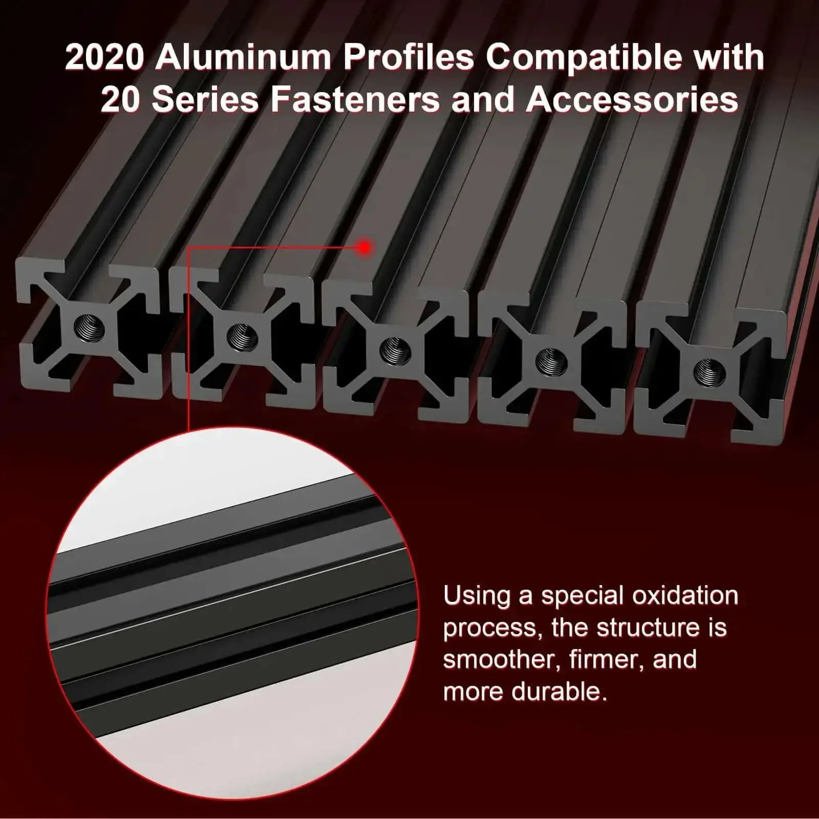 350mm Extrusion Frame Kit For 3D Printers With 2020 Aluminum Square Extrusions Anodized Black Blind Joints Durable High Strength Frame Assembly Set For DIY Projects And Professional Grade Builds - Image 4