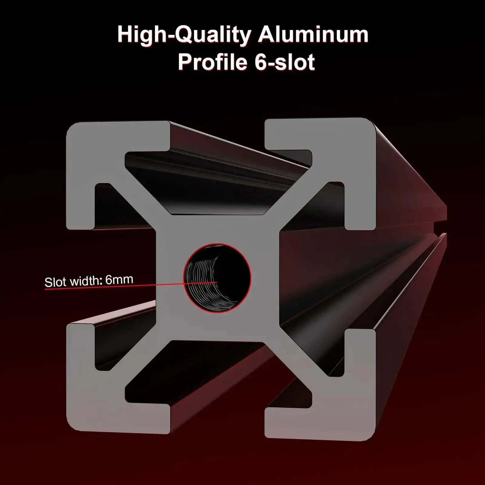 350mm Extrusion Frame Kit For 3D Printers With 2020 Aluminum Square Extrusions Anodized Black Blind Joints Durable High Strength Frame Assembly Set For DIY Projects And Professional Grade Builds - Image 7