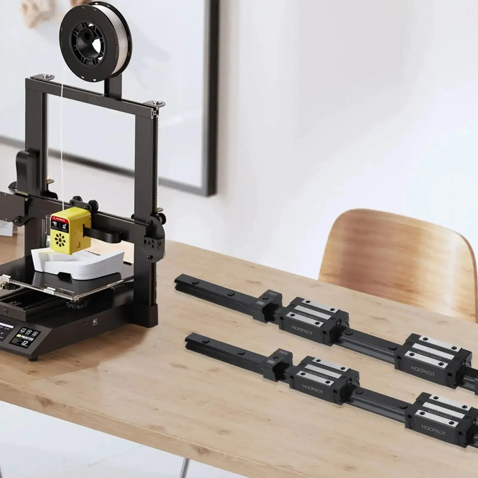 350mm HGR15 Linear Rail Kit With 4 HGH15CA Carriage Blocks And 4 HG15 End Stop Blocks For Precision CNC Motion, Smooth Quiet Sliders, Low Noise Quick Setup And Dope Pro Grade Performance - Image 2