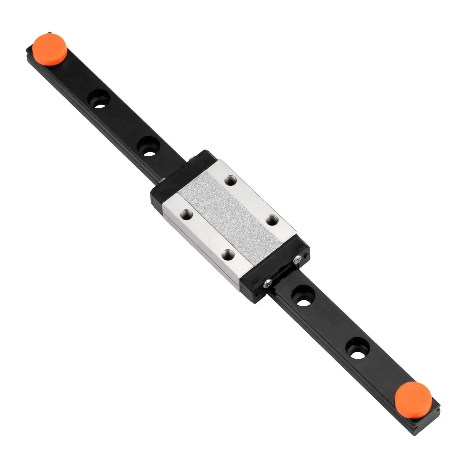 350mm Linear Sliding Rail Guide With MGN9H Carriage Block For 3D Printers And CNC Machines, Stainless Steel Bearings, Durable Black Finish Built For Smooth Motion And Precise Alignment In 3D Printer And CNC Projects