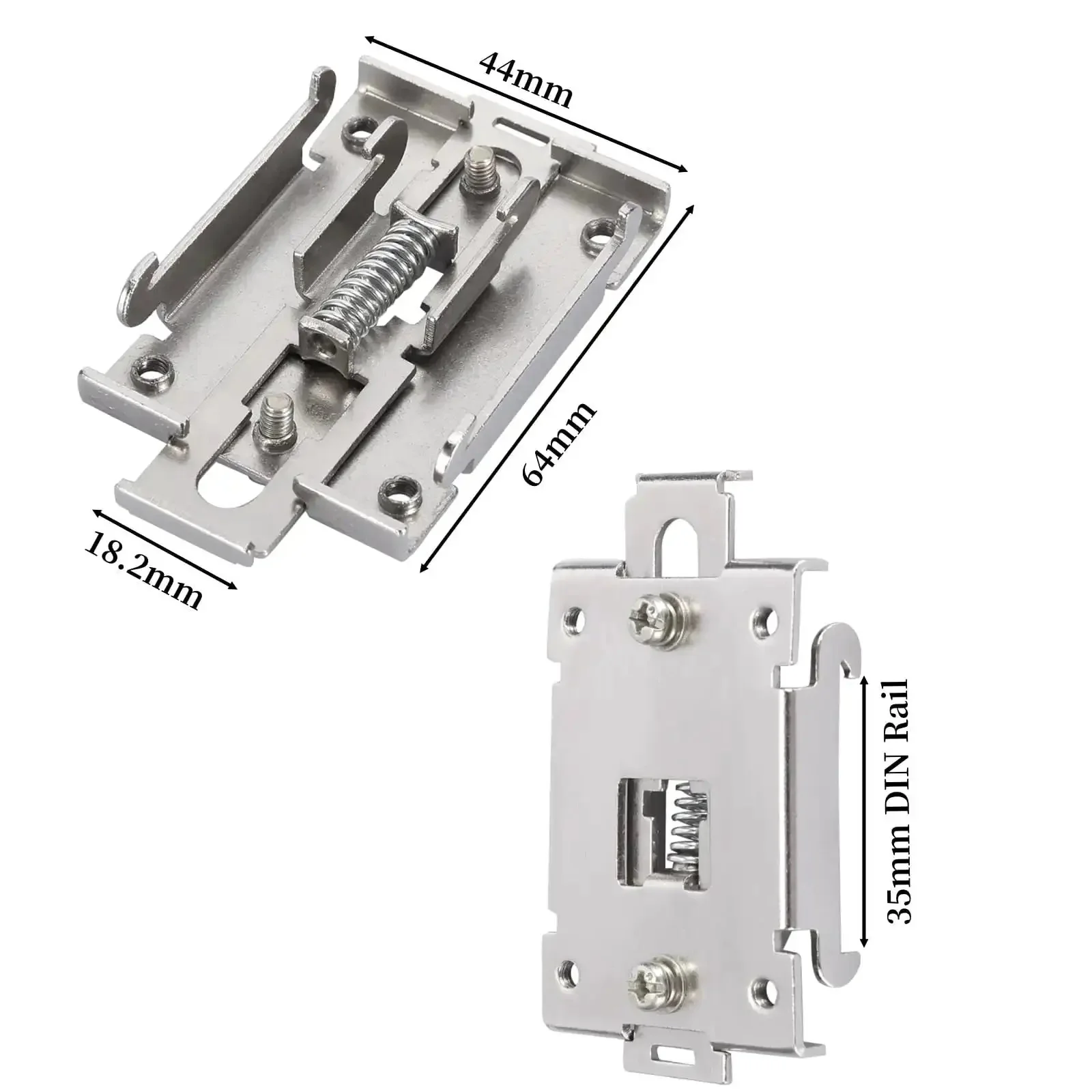 35mm Din Rail Mounting Clip Kit Stainless Steel Heavy Duty Fixed Bracket For SSR Relays Contactors And Circuit Breakers Easy Install Electrical Panel Mounting Solution - Image 8