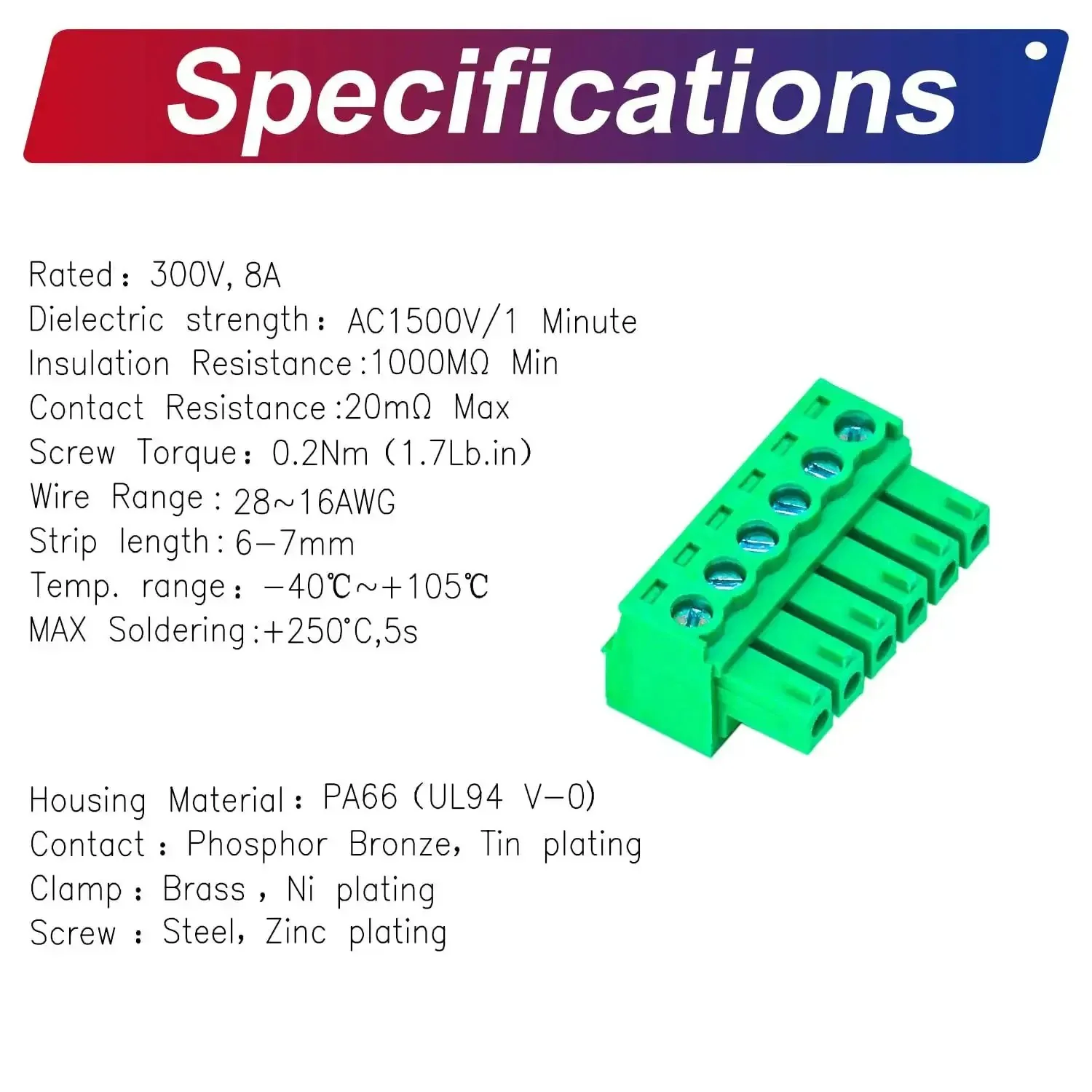 3.5mm Pitch Phoenix PCB Screw Terminal Block Connector Pack of 5, 2 to 24 Pin Options, Durable Copper Block, Stable Connection, Easy Install for Prototyping PCBs, Ideal for Electronics, Robotics, and DIY Projects - Image 5
