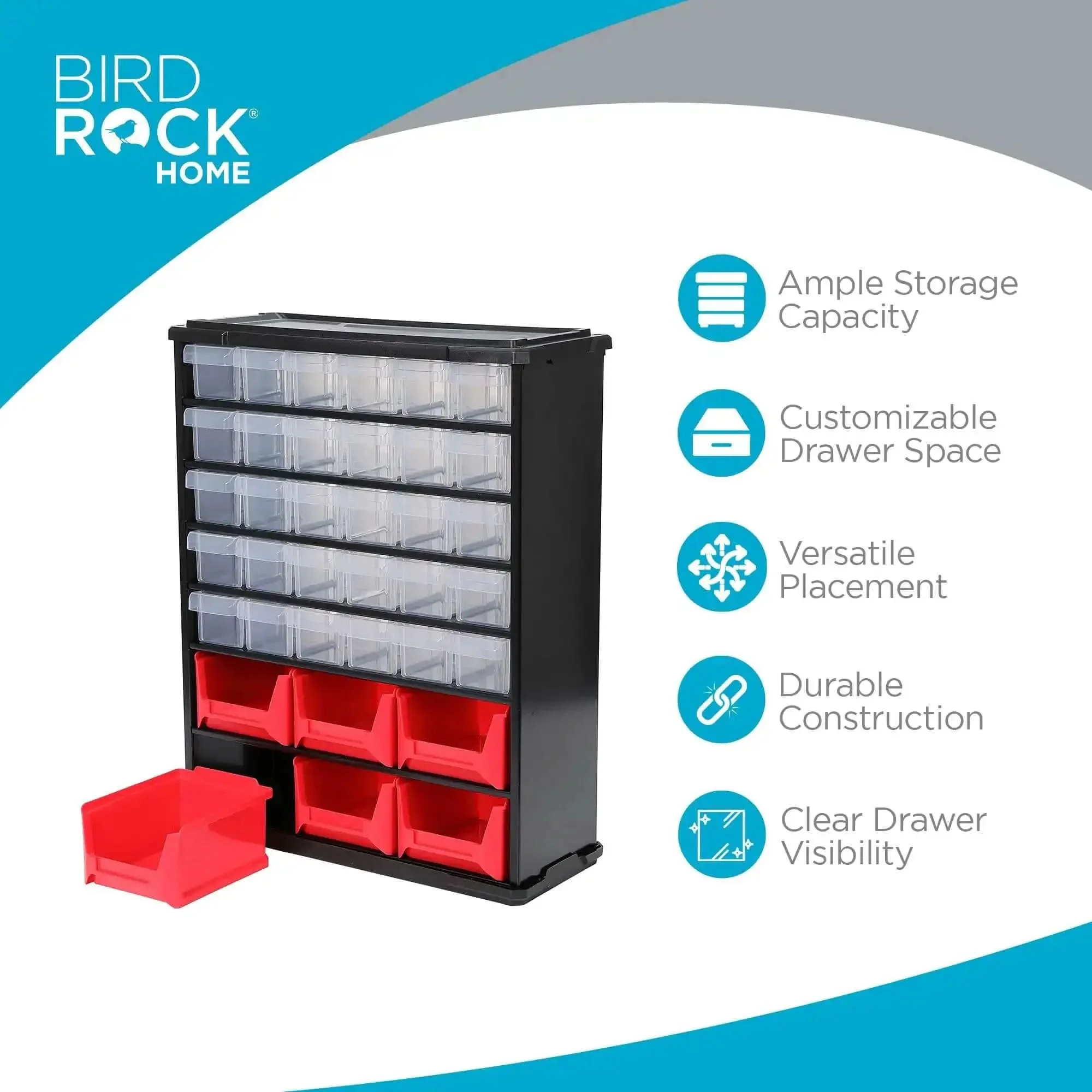 36 Drawer Craft Organizer Bin Heavy Duty Metal Hardware Storage For Nails Nuts Bolts Legos And Small Parts Versatile Parts Bin Organizer With Mini And Large Drawers For Home Workshop Garage - Image 8