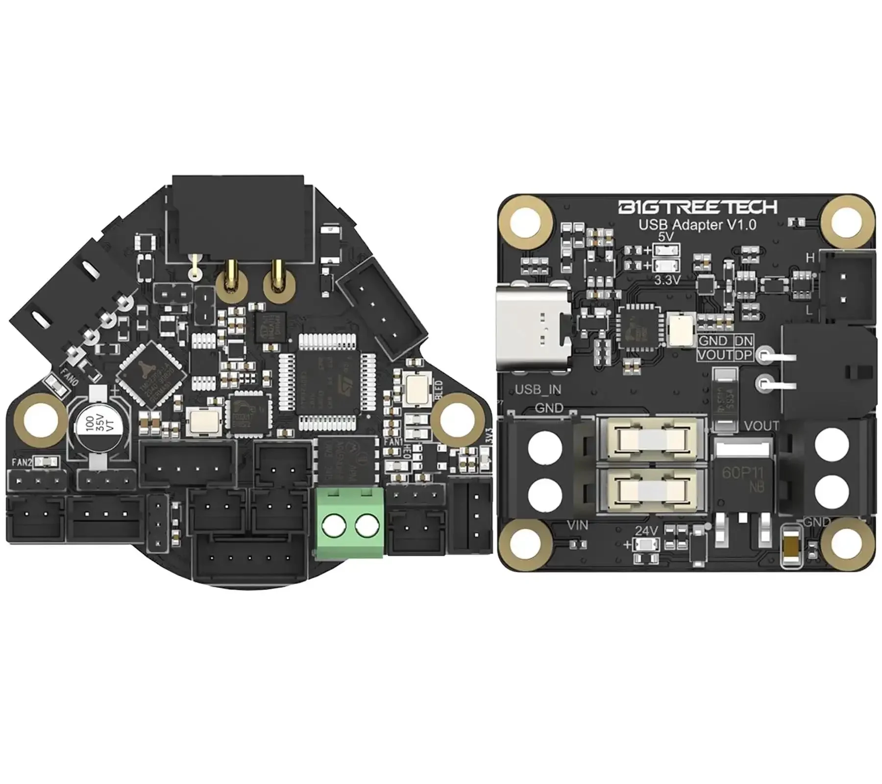 36 Gen2 Extruder Breakout Board With CAN And USB Communication For Nema 14 36mm Stepper Motors Plug And Play Easy Setup Real Time Data Transmission Anti Noise Robust Firmware Update Via Boot Button DFU Mode