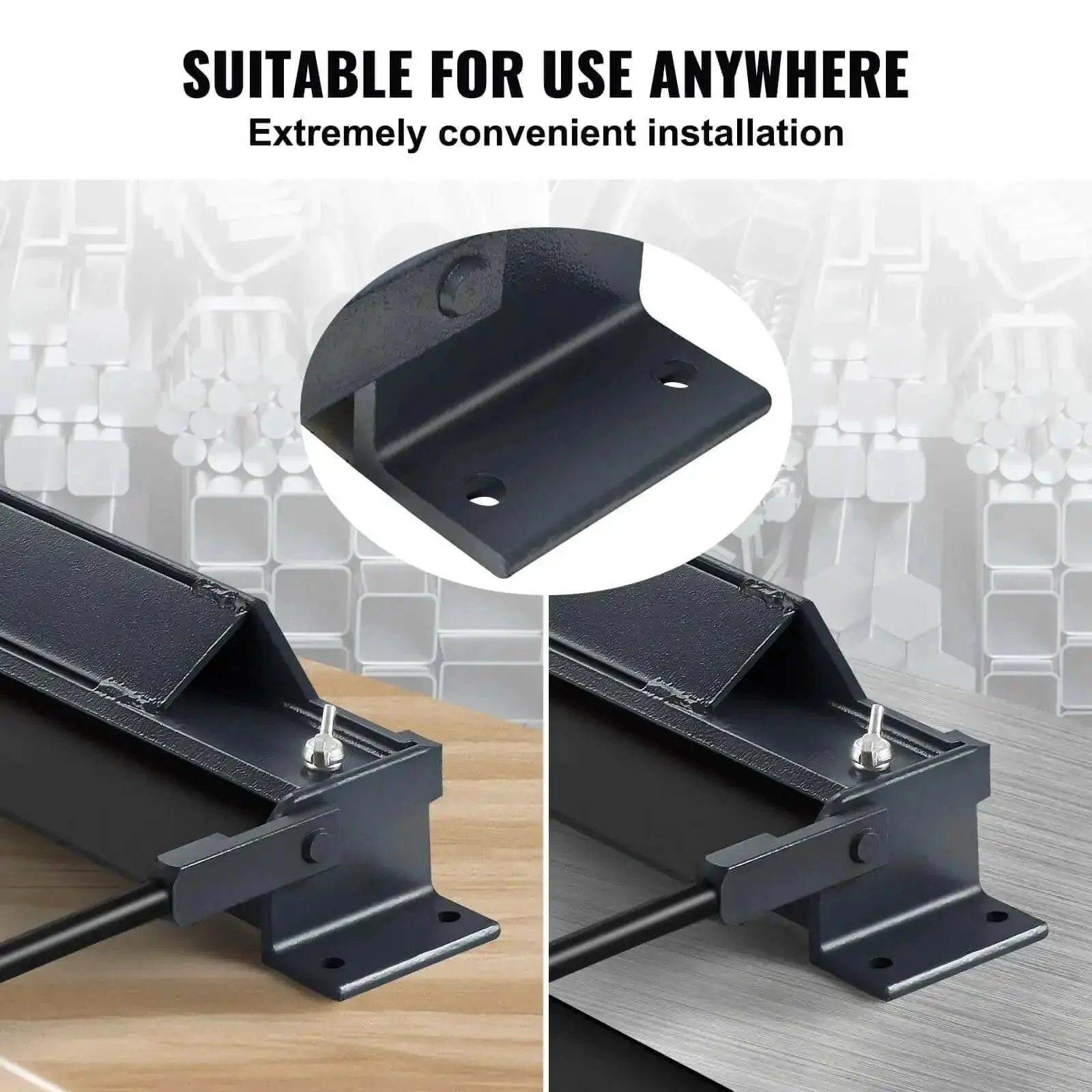36 Inch Box And Pan Brake With Power Handle Bends 20 Gauge Steel And 14 Gauge Aluminum 0 To 130 Degree Adjustable Pro Grade Portable Sheet Metal Bender For Workshop And Do It Yourself Projects - Image 4