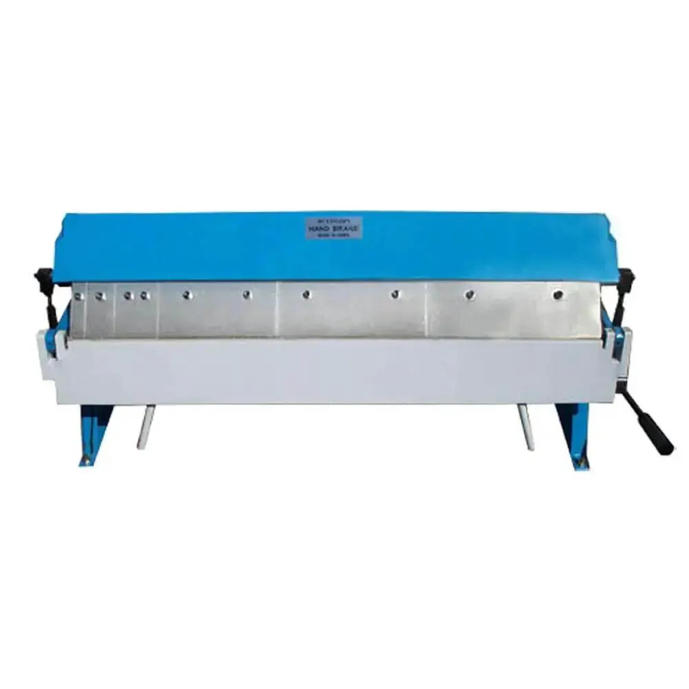 36-Inch Fingers Pan Hand Brake Box Bender For 20 Gauge Steel And 18 Gauge Aluminum Fully Trussed For Strength And Precision Bending Range 1 To 36 Inches Dies 1 2 3 8 10 And 12 Inches Ideal Metal Fabrication Tool - Image 2