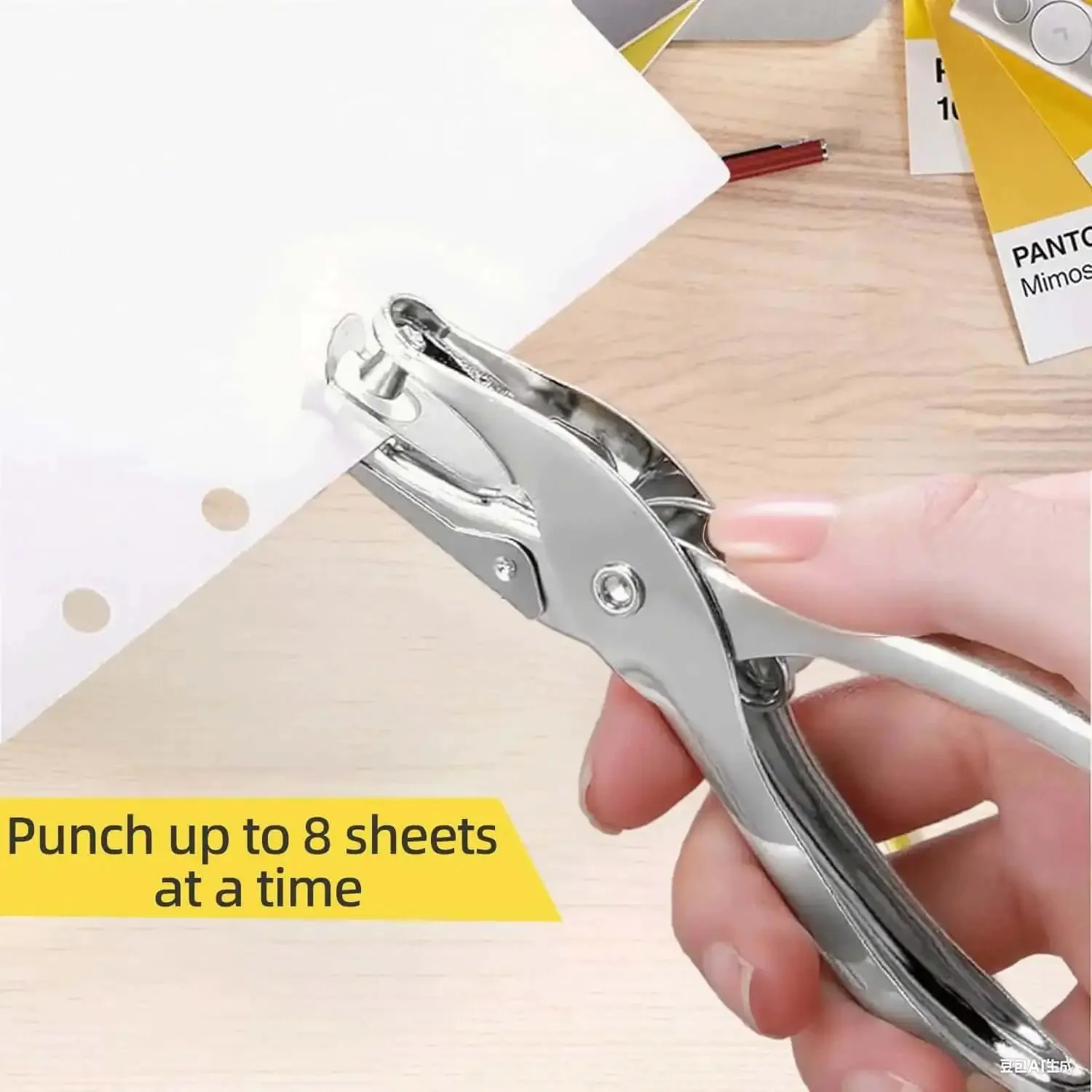 36 Pack One Quarter Inch Single Hole Punch Kit Made From Metal Handheld Craft Puncher With 5 Sheet Capacity Handy DIY Friendly Tool For Greeting Cards Notebooks And Scrapbooking Includes Built In Confetti Storage Slot Durable And Easy To Use - Image 6