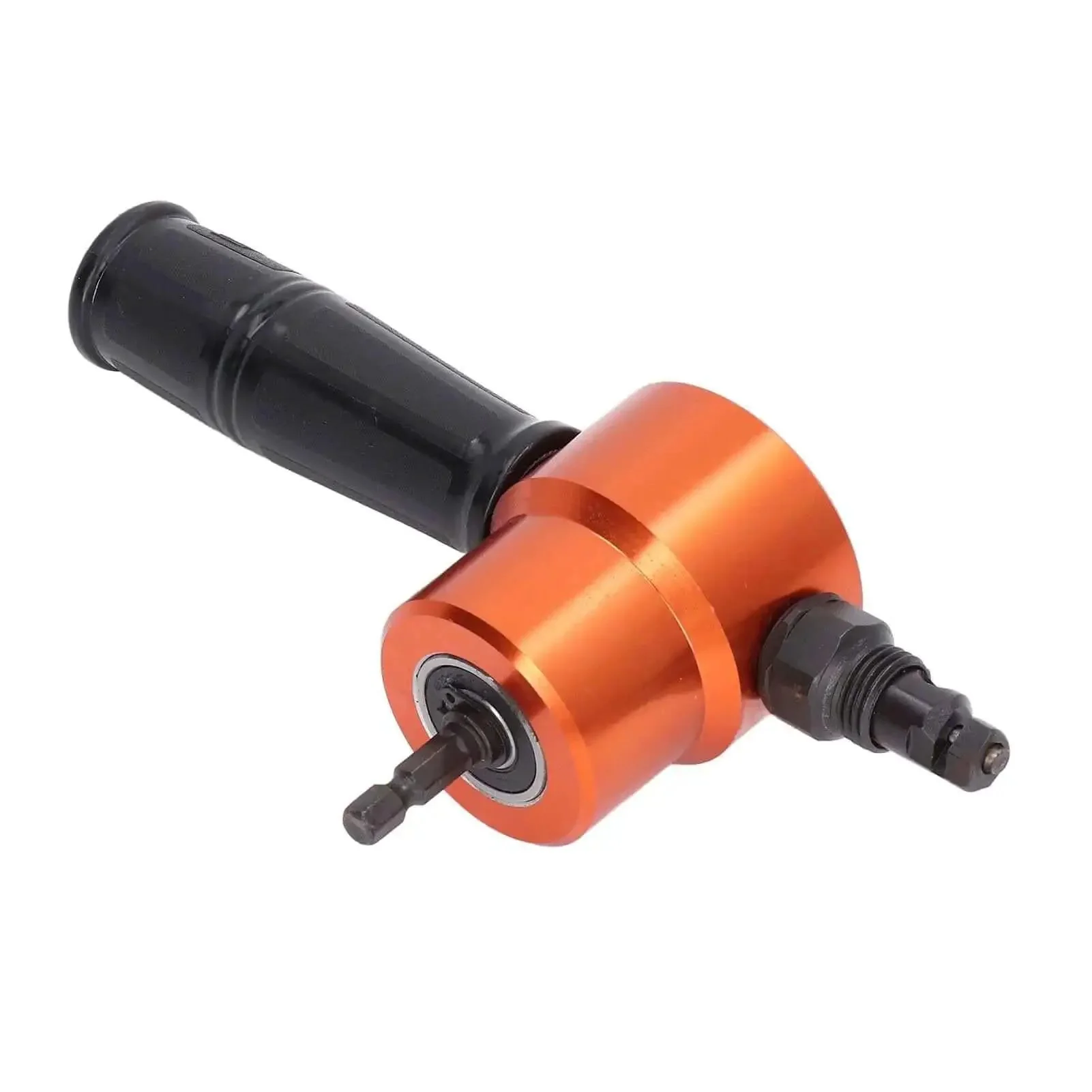 360 Degree Double Head Metal Cutting Nibbler Attachment For Drills Electric Sheet Metal Cutter Tool With 360 Degree Adjustable Head No Burr Cutting For Iron Stainless Steel Aluminum Pro Grade Build - Image 2