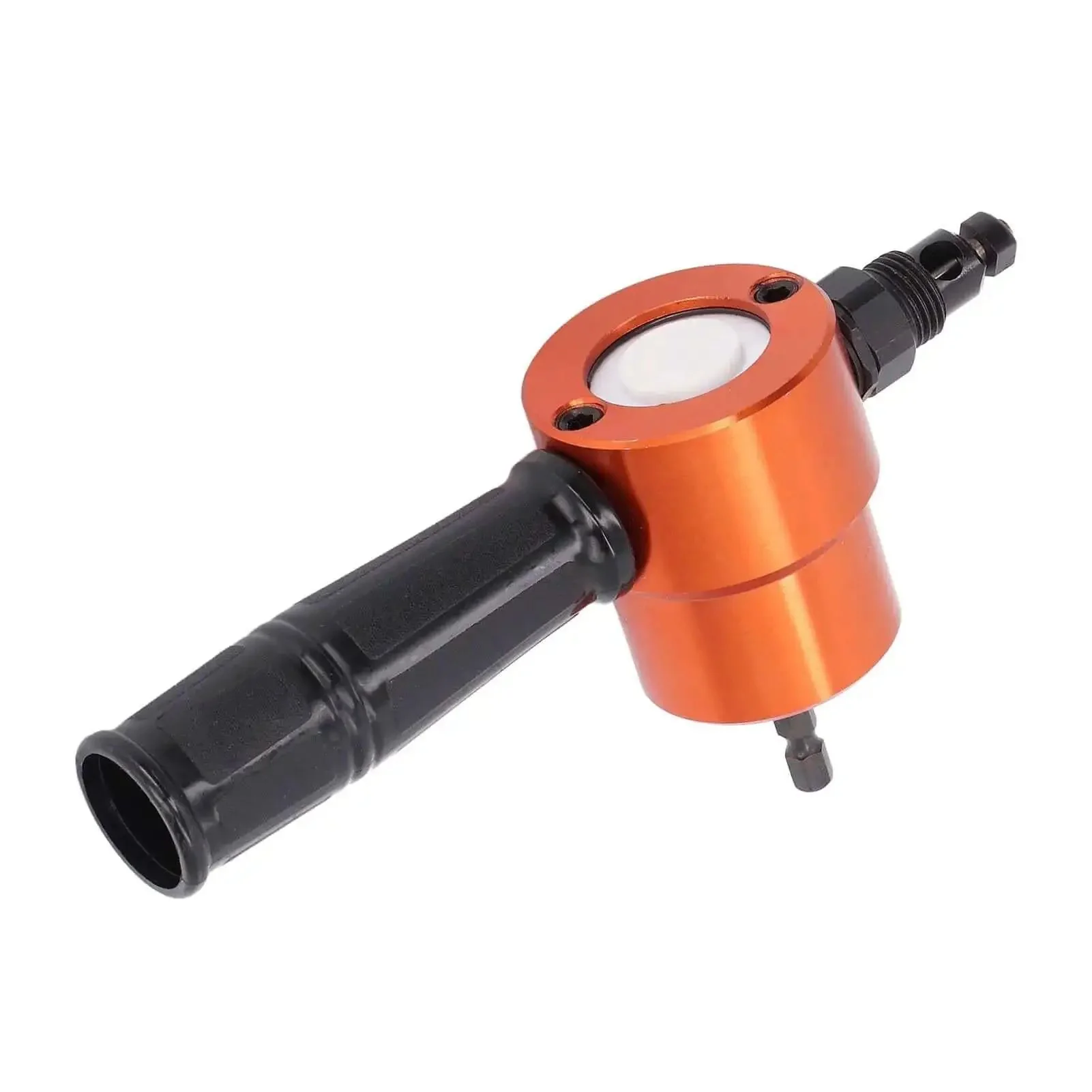 360 Degree Double Head Sheet Metal Cutter And Drilling Tool Electric Nibbler Attachment For Auto And Home DIY Repairs Pro Grade Precision Cut Heavy Duty For Metal Roofs HVAC Ducts Venting No Burrs Easy Install - Image 4